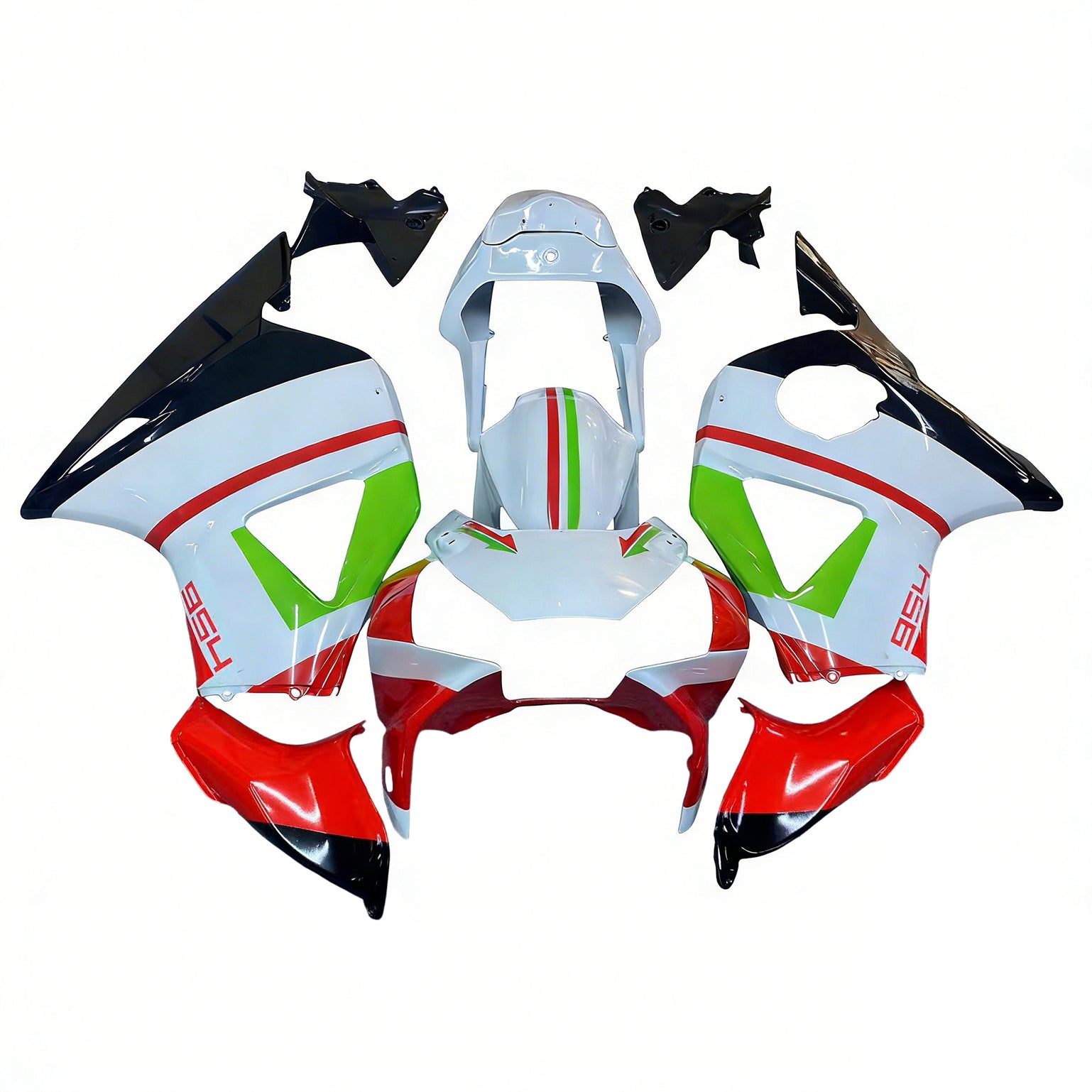 Amotopart Honda CBR954 2002-2003 Kit Carénage Carrosserie Plastique ABS