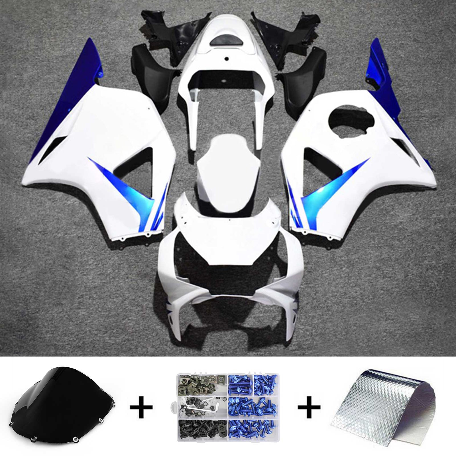 Amotopart Honda CBR954 2002-2003 Kit carenatura carrozzeria in plastica ABS