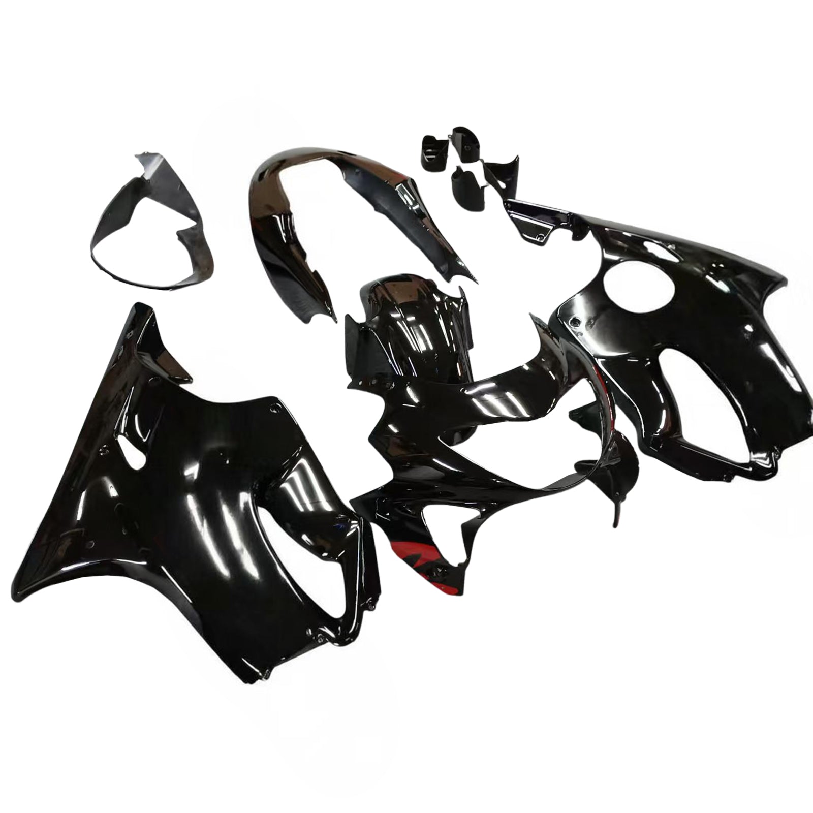 Carénage Amotopart pour Honda CBR600F4 CBR 600 F4 1999-2000 Rouge Noir Generic