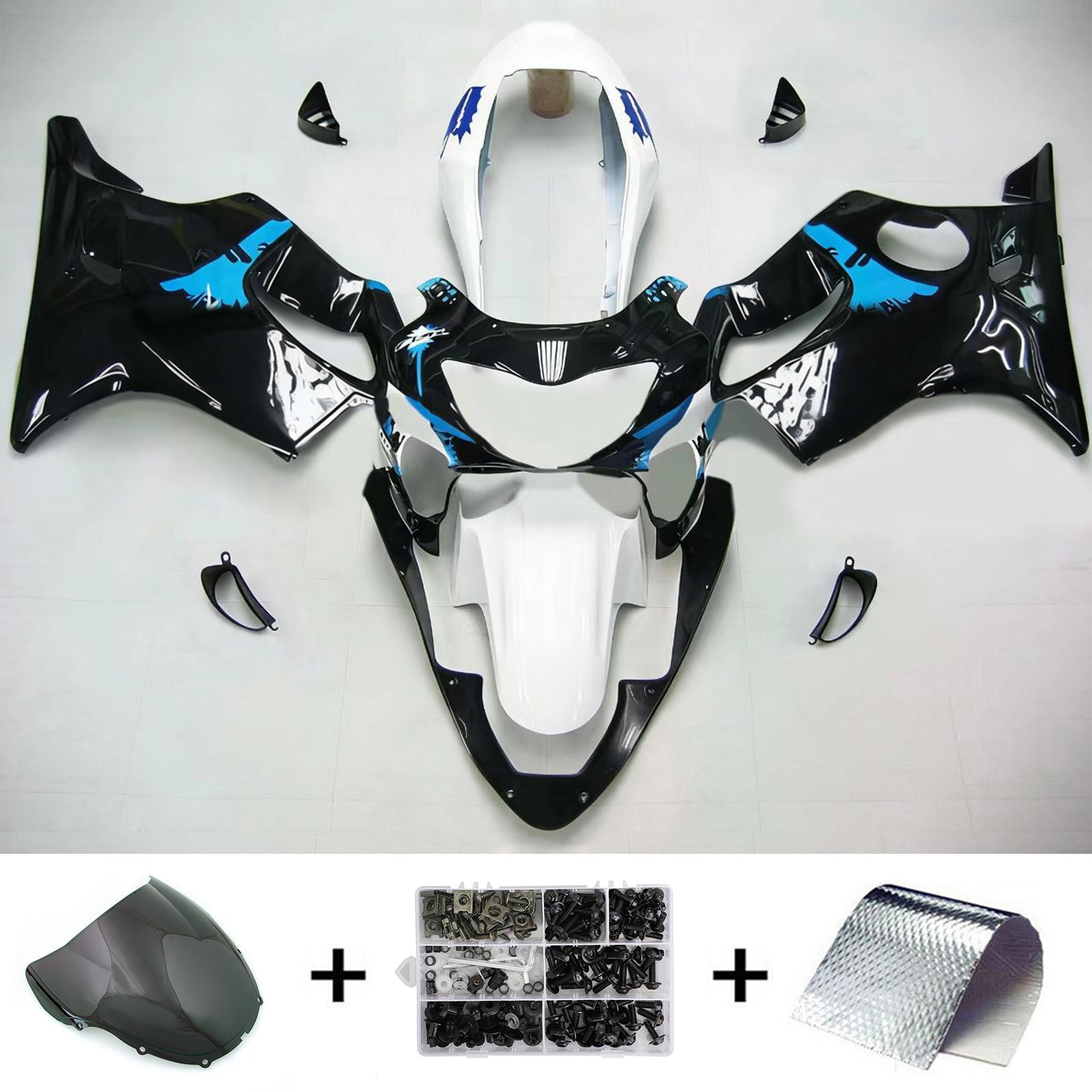 Kit carenatura iniezione carrozzeria in plastica ABS Honda CBR600F4 1999-2000