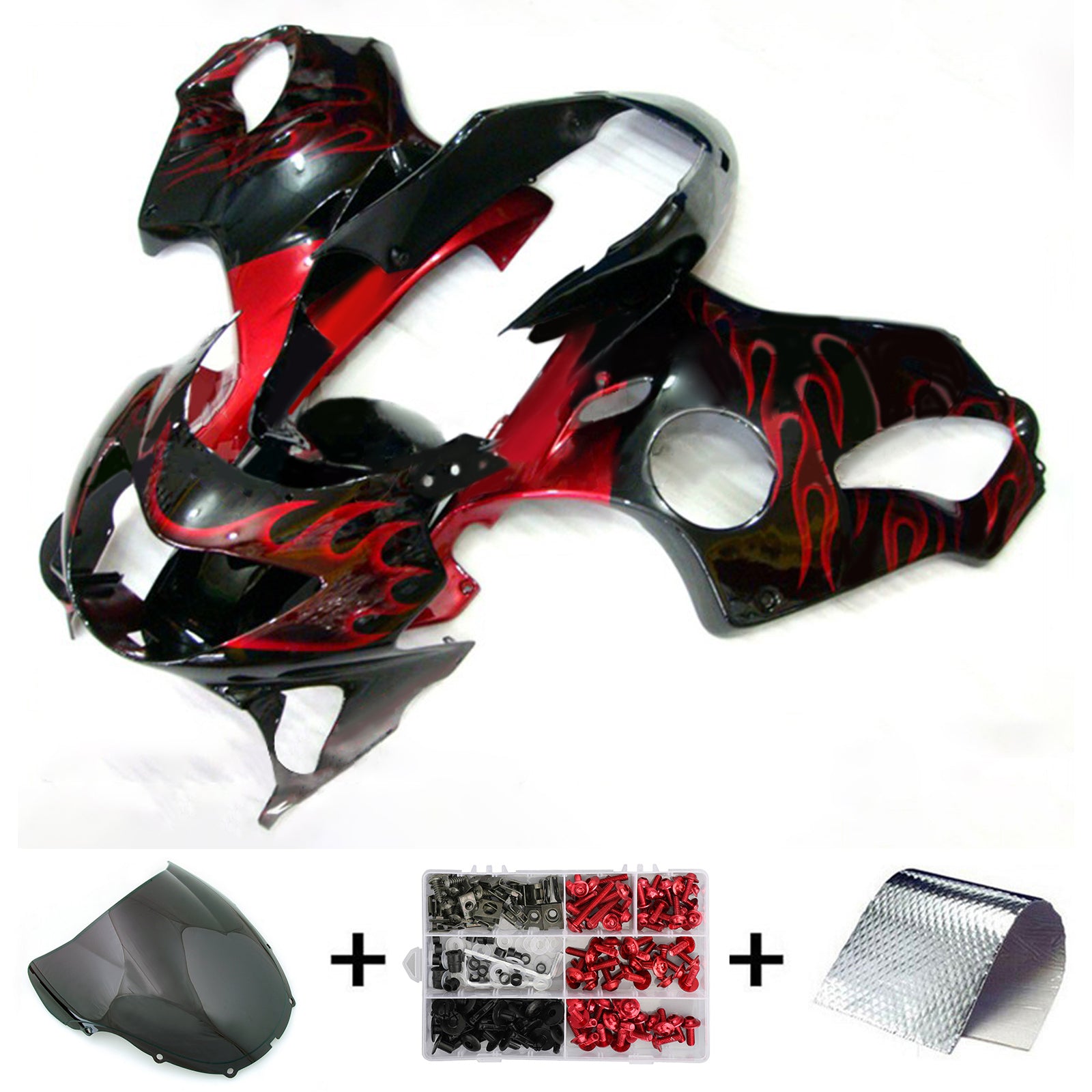 Wtryskowe Zestaw owiewki Body Plastikowe ABS dla Honda CBR600 F4 1999-2000