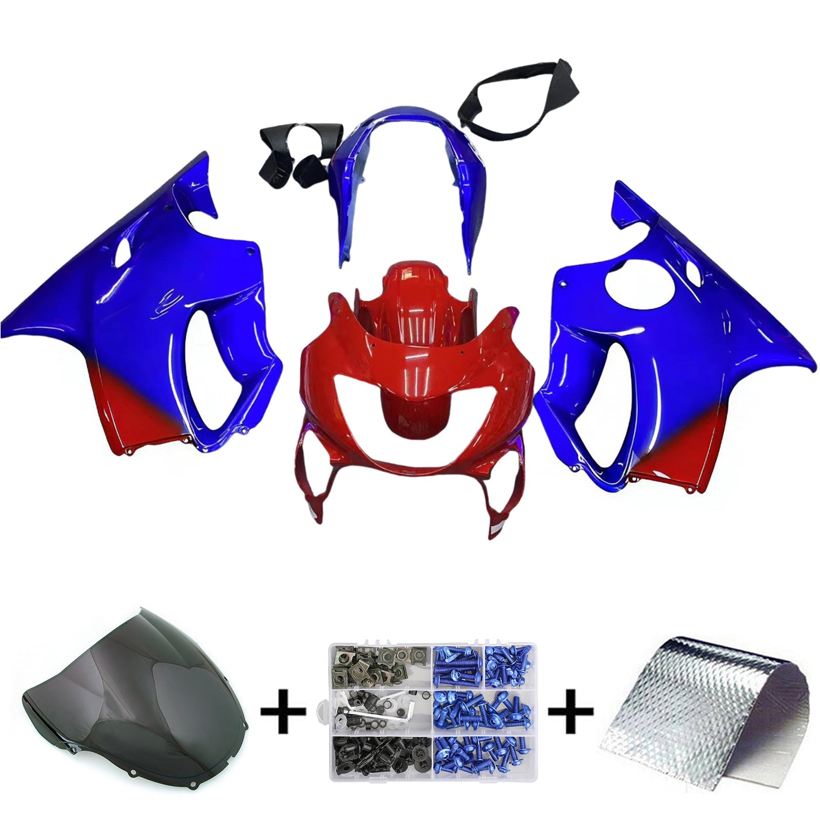 1999-2000 Zestaw owiewek wtryskowych Honda CBR600 F4 Nadwozie z tworzywa ABS