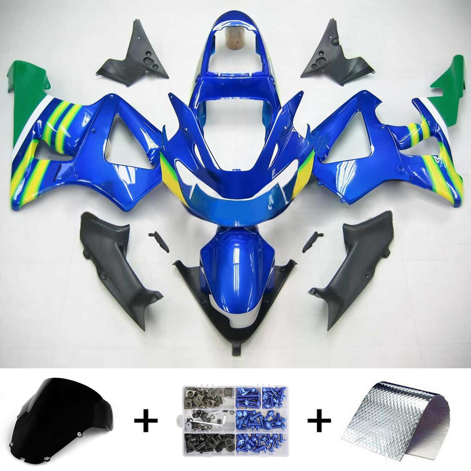 2000-2001 Honda CBR929RR Ruiskutussuojasarja Kori Abs Muovi