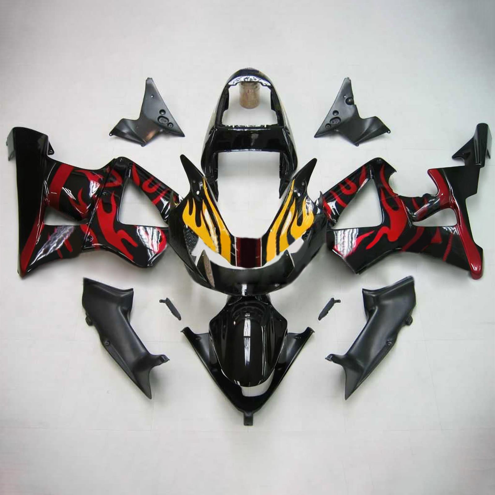 2000-2001 Honda CBR929RR Kit de carenado de inyección Carrocería Plástico ABS