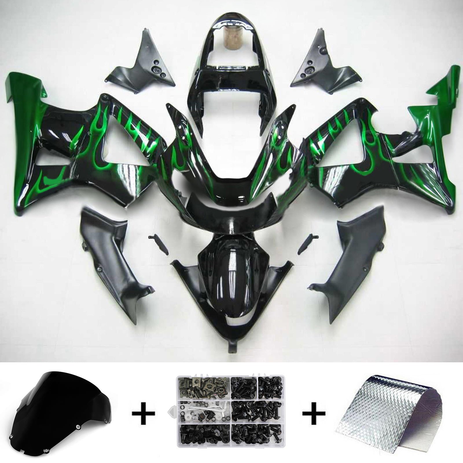 2000-2001 Honda CBR929RR Ruiskutussuojasarja Kori Abs Muovi