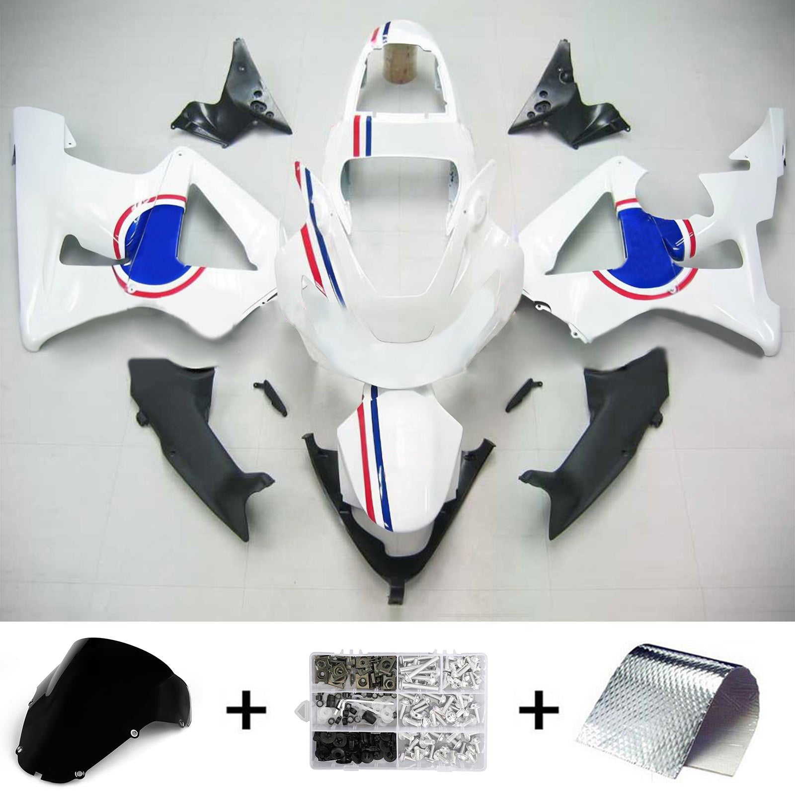 2000-2001 Honda CBR929RR Ruiskutussuojasarja Kori Abs Muovi