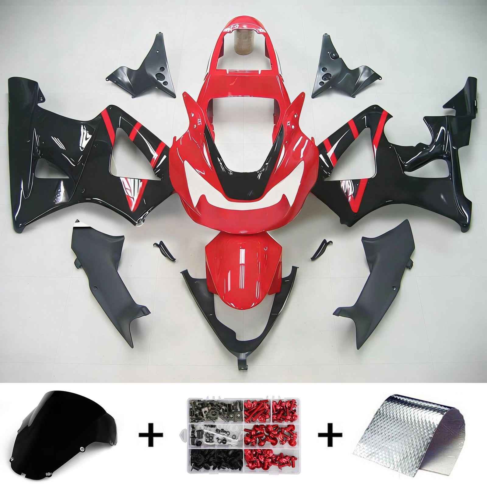 2000-2001 Honda CBR929RR Ruiskutussuojasarja Kori Abs Muovi