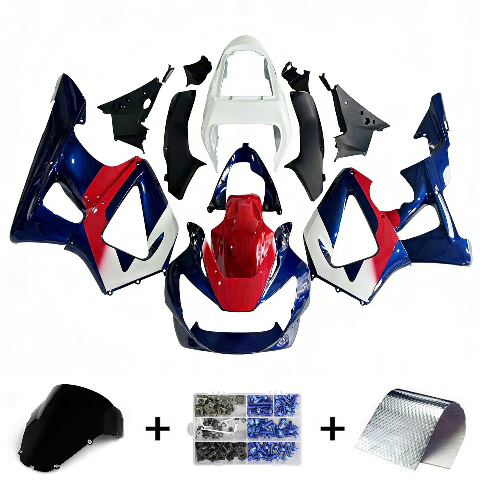 Zestaw owiewki wtrysku Plastikowe ABS dla Honda CBR929RR 2000-2001