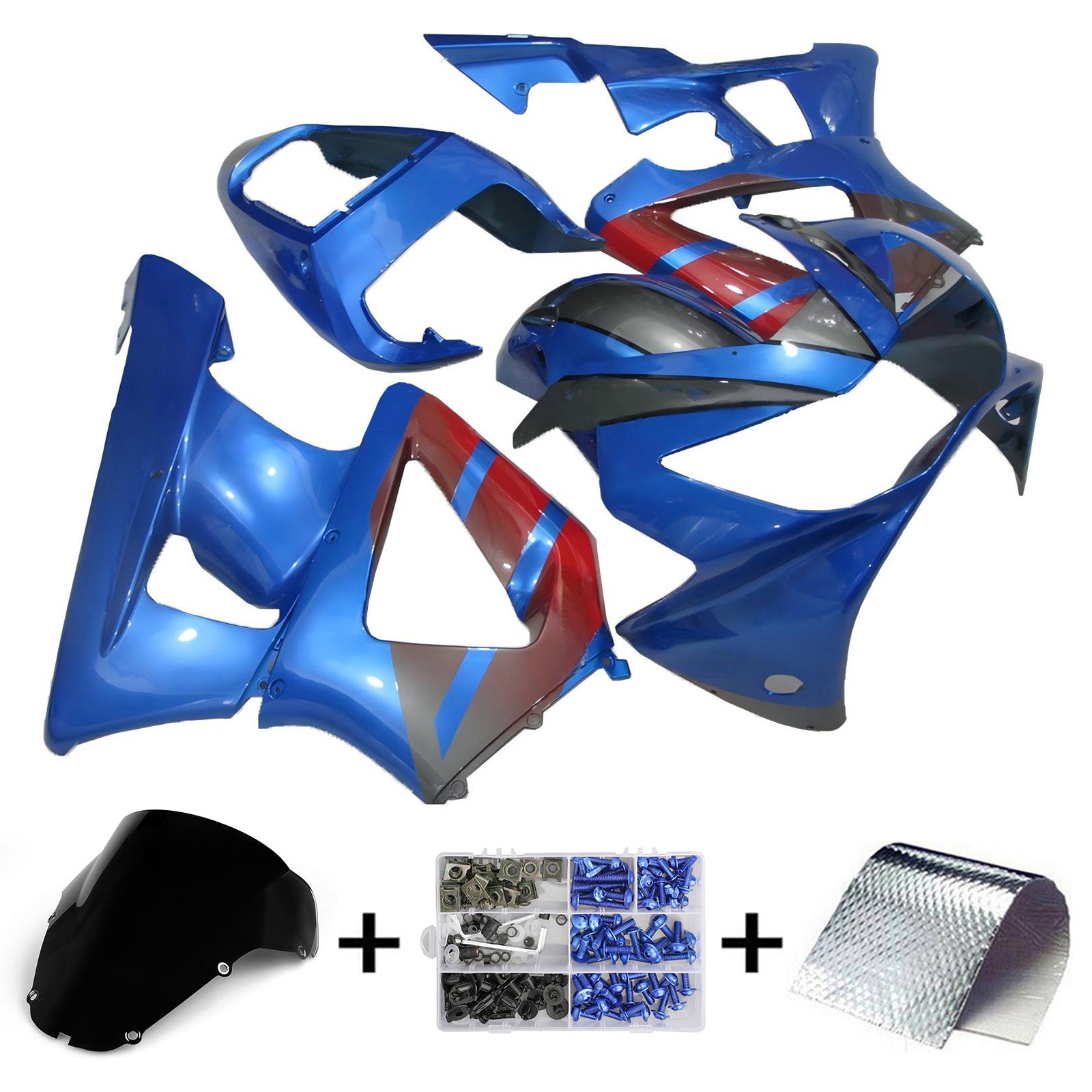 Kit carenatura iniezione carrozzeria in plastica ABS Honda CBR929RR 2000-2001