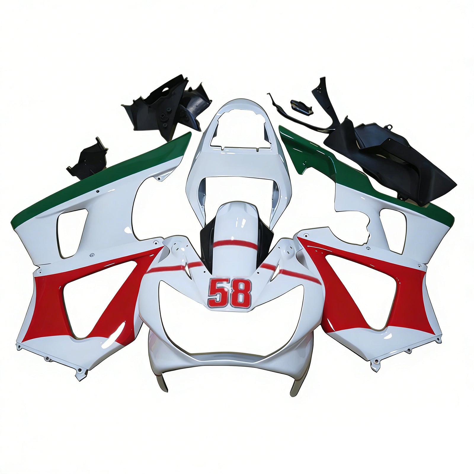 2000-2001 Honda CBR929RR Kit de carénage d'injection carrosserie plastique ABS