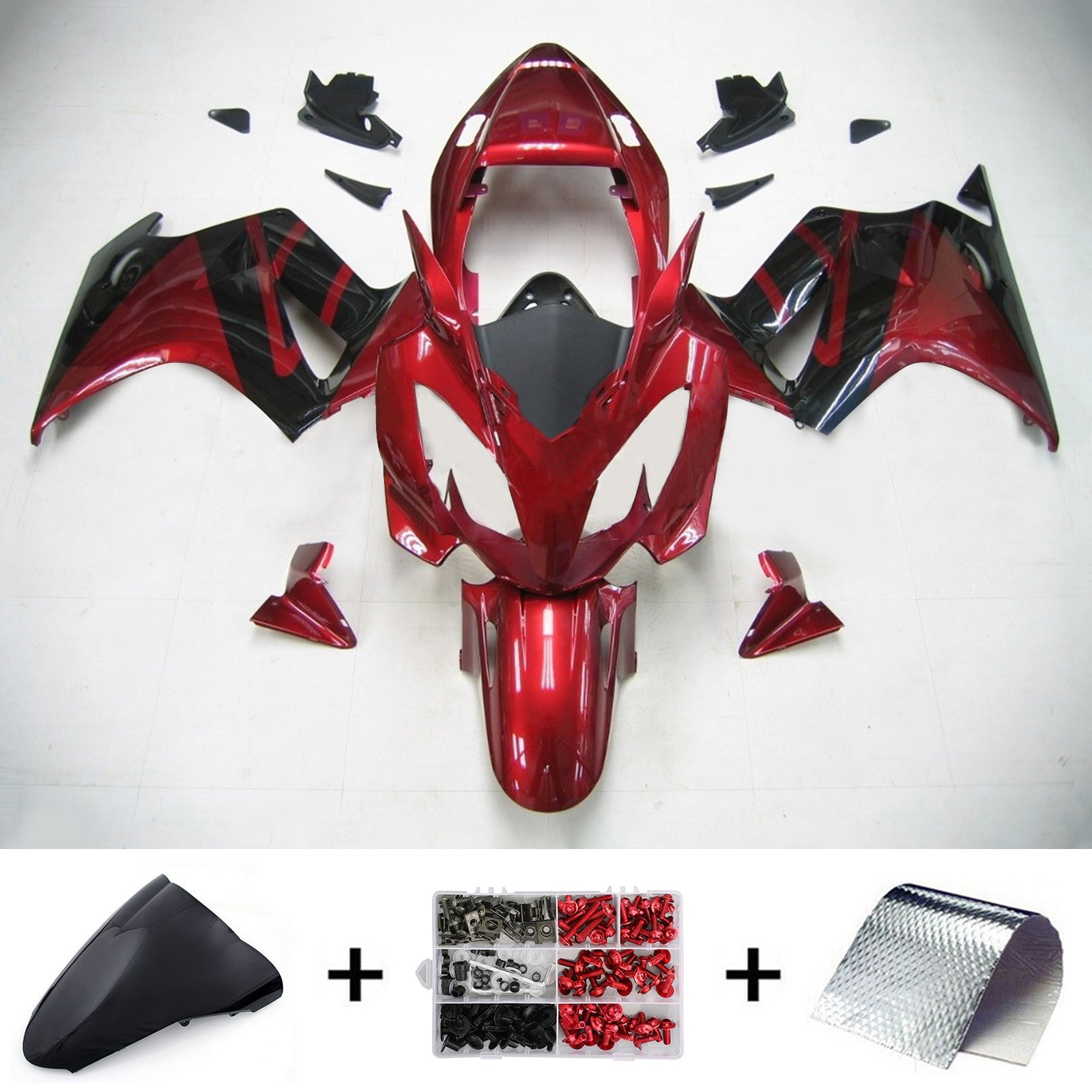 Carénage Amotopart pour Honda VFR800 2002-2012 Carrosserie en plastique ABS 002 # générique