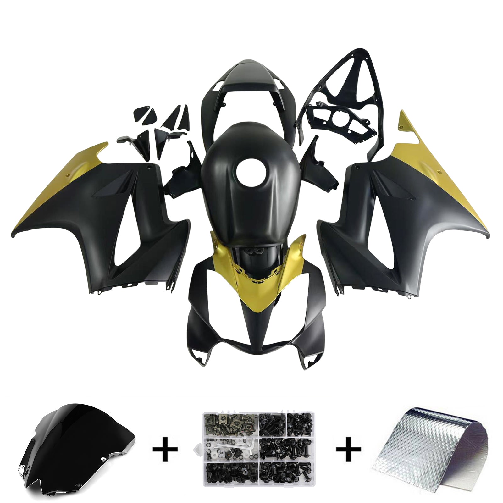 Amotopart Honda VFR800 2002-2012 Carénage de carrosserie en plastique ABS