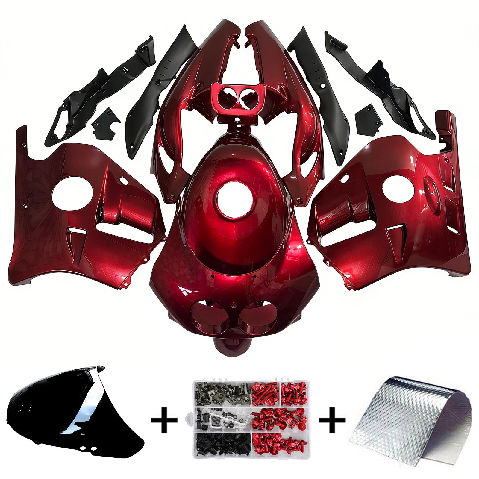 1990-1998 Honda CBR250RR MC22 Kit de carénage d'injection carrosserie plastique ABS