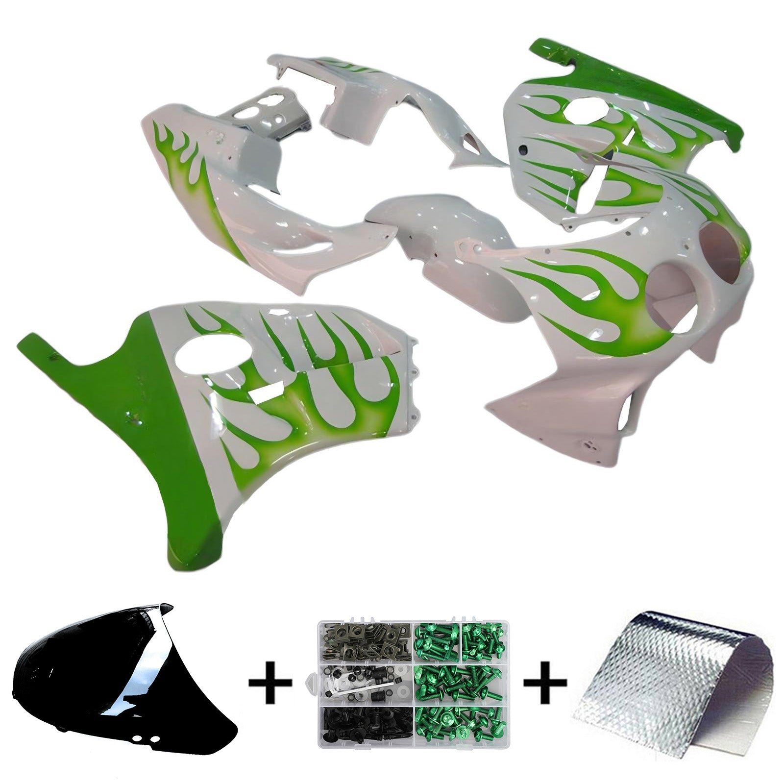 1990-1998 Honda CBR250RR MC22 Kit de carénage d'injection carrosserie plastique ABS