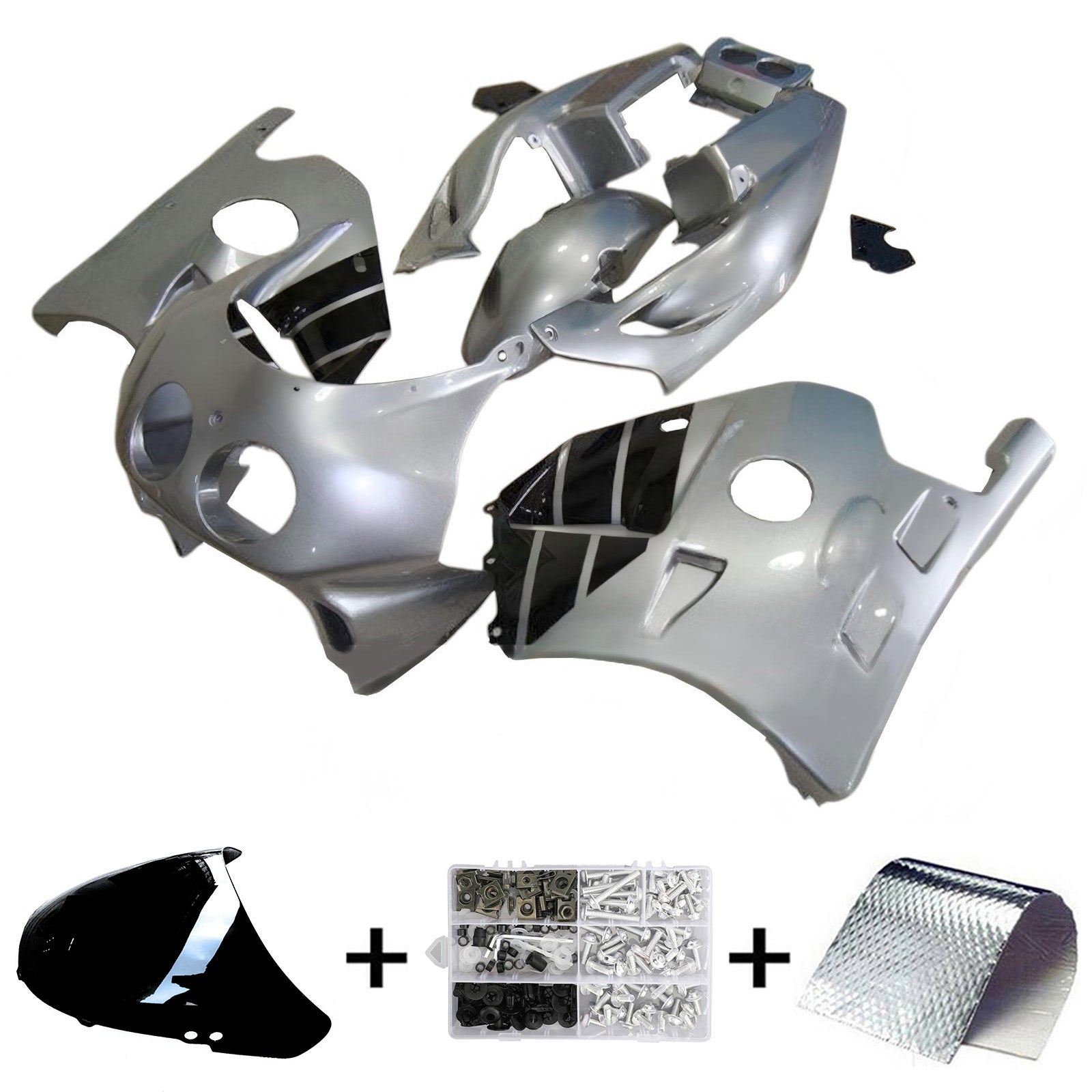 1990-1998 Honda CBR250RR MC22 Kit de carénage d'injection carrosserie plastique ABS