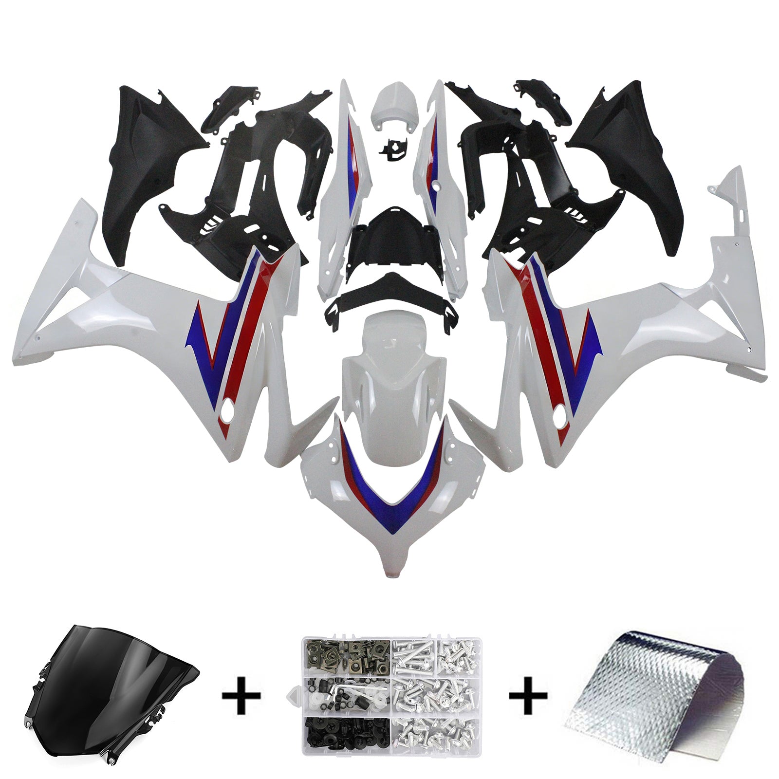 Injectie kuip kit carrosserie plastic buikspieren voor Honda CBR500R 2013-2015