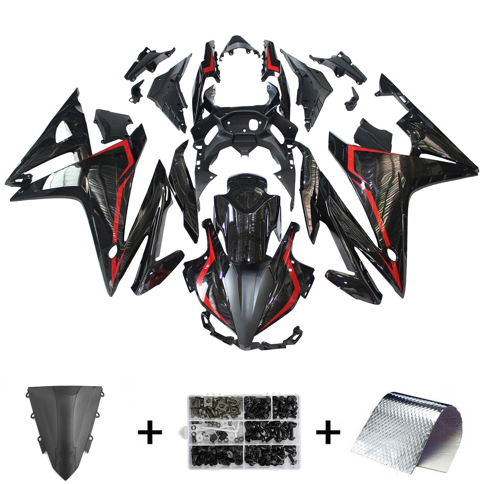Injectiekuipset Honda CBR500R 2016-2018 ABS kunststof carrosserie