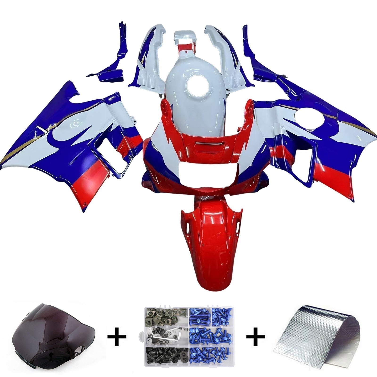 1991-1994 Honda CBR600 F2 injectiekuipset ABS kunststof carrosserie