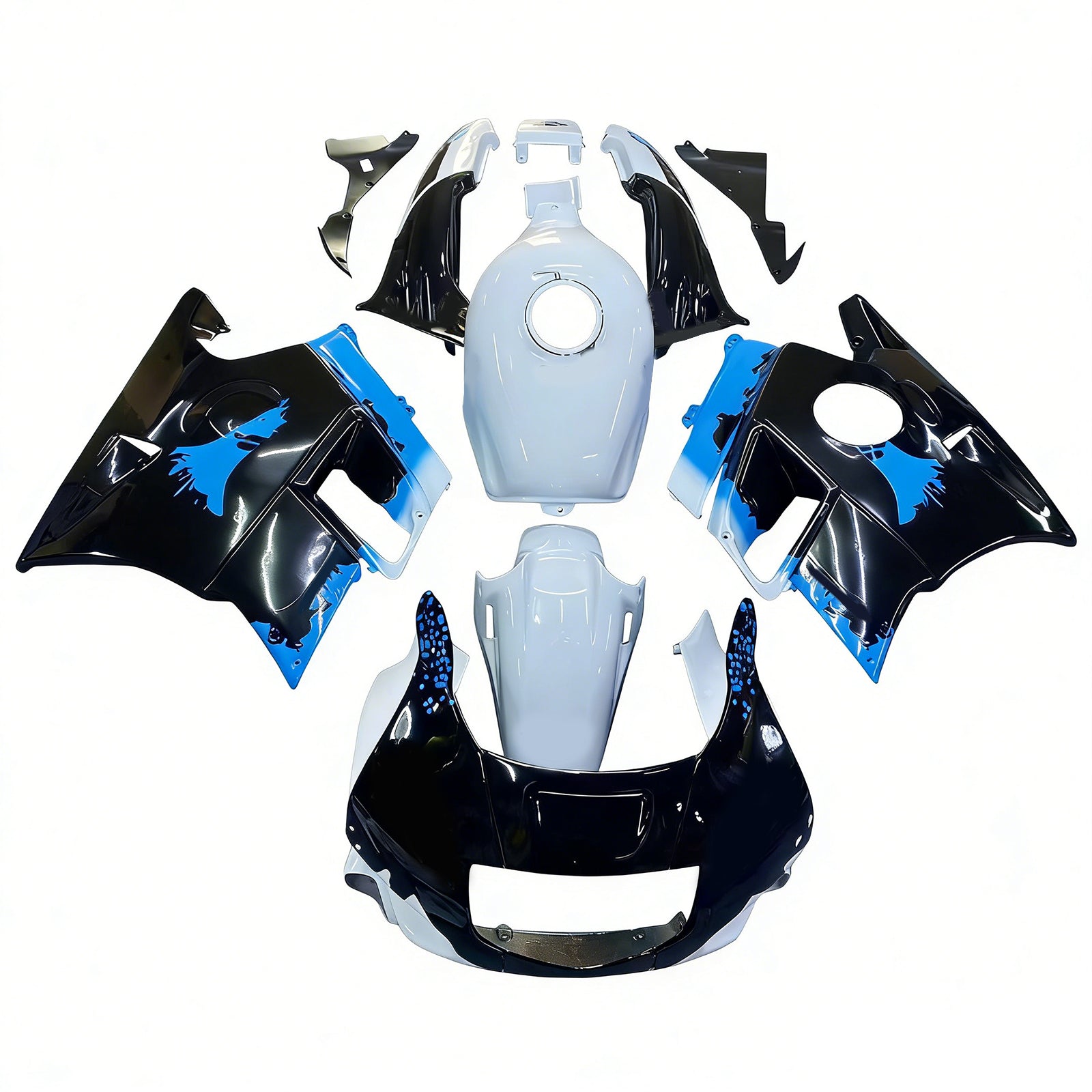1991-1994 Honda CBR600 F2 Kit de carenado de inyección Carrocería de plástico ABS