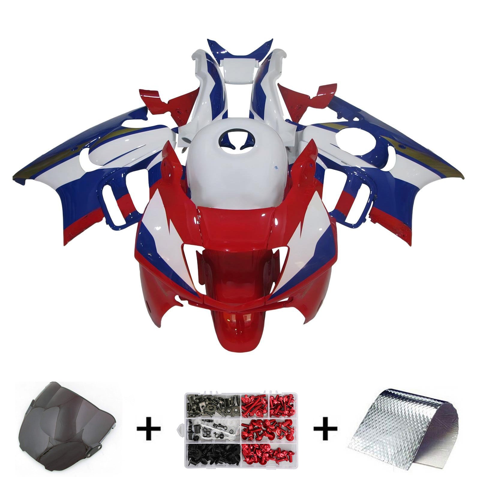 1995-1996 Honda CBR600 F3 Kit de carénage d'injection carrosserie plastique ABS