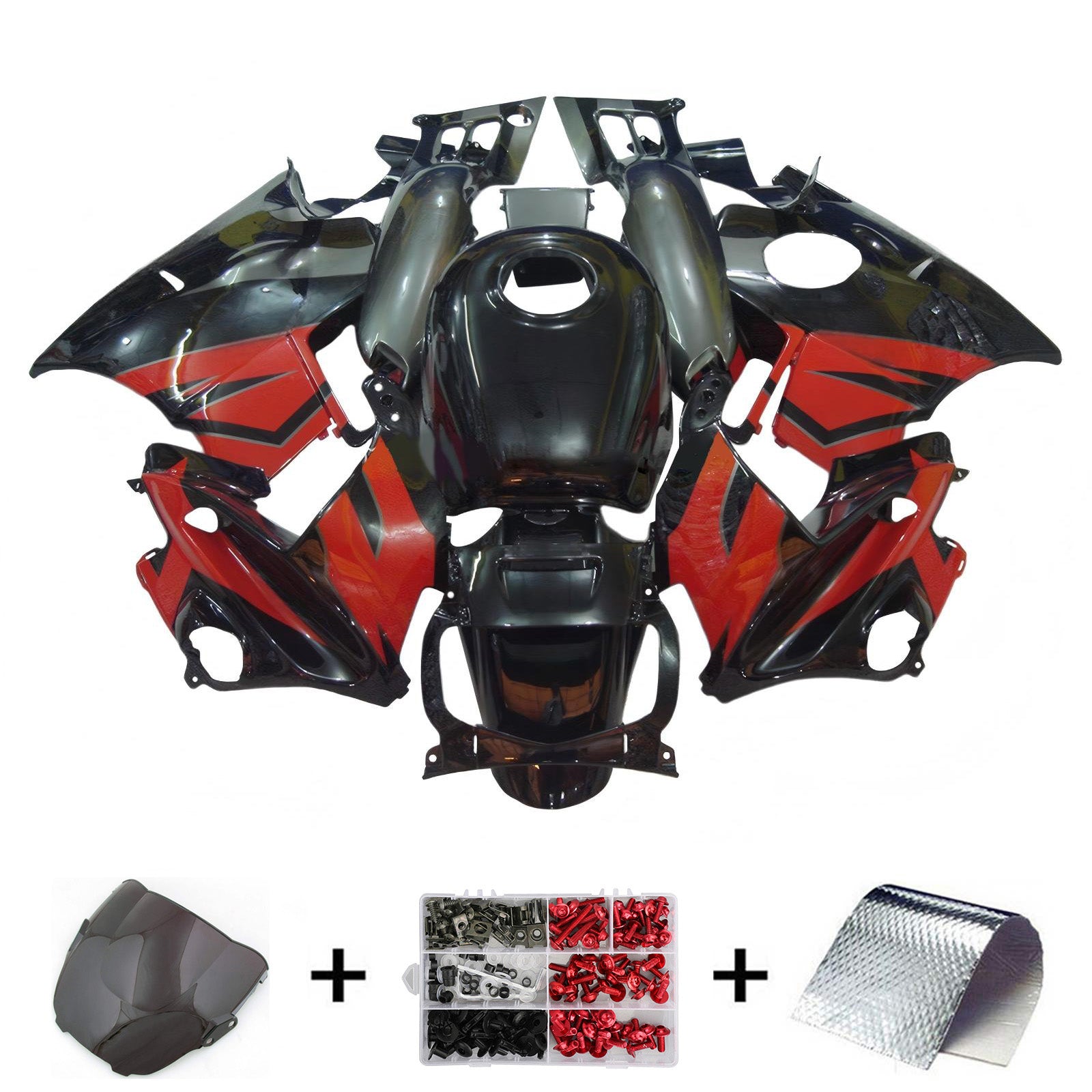 1995-1996 Honda CBR600 F3 Kit de carénage d'injection carrosserie plastique ABS