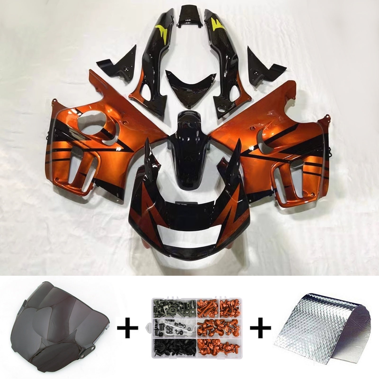Kit di carenatura iniezione ABS di plastica per Honda CBR600 F3 1997-1998
