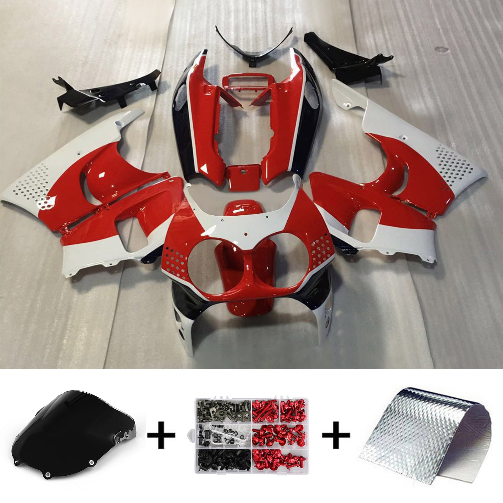 1992-1993 Honda CBR900RR 893 Abs Muovinen korin ruiskutussuojasarja