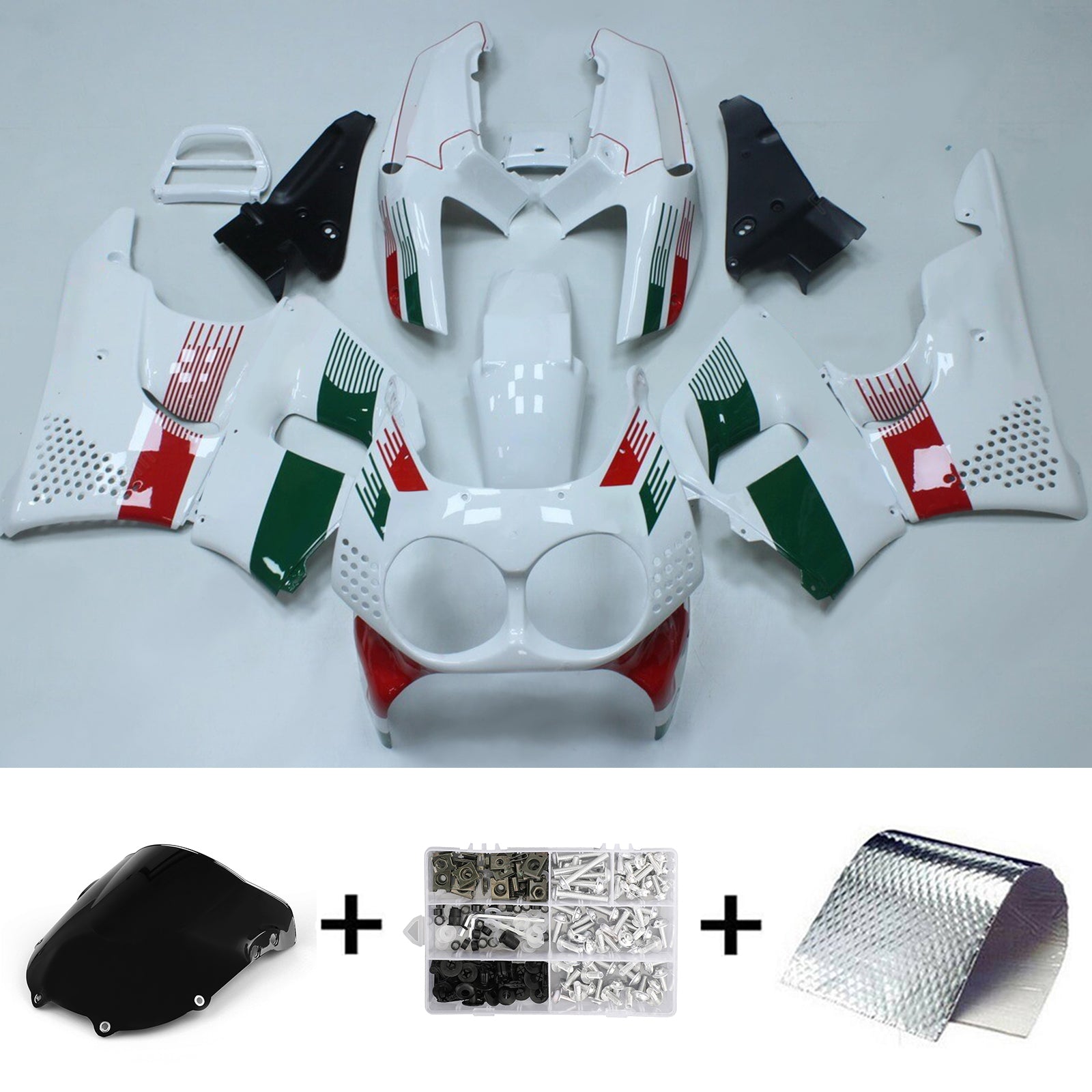 1992-1993 Honda CBR900RR 893 komplet za vbrizgavanje telesa v ABS plastiki