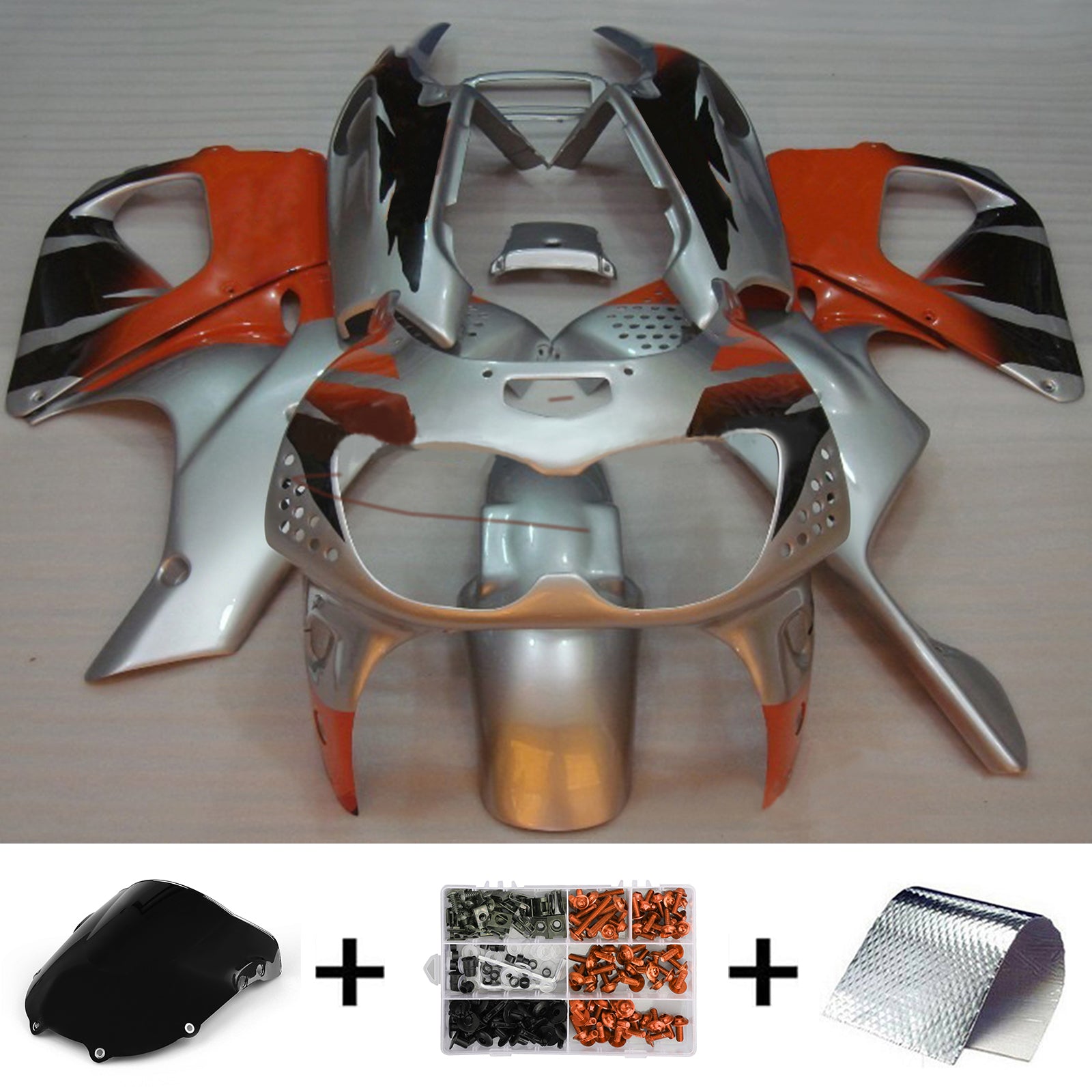 1992-1993 Honda CBR900RR 893 Kit de carénage injection de carrosserie en plastique Abs