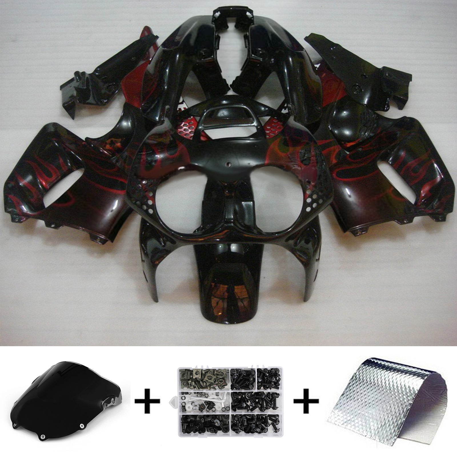 1992-1993 Honda CBR900RR 893 Abs Muovinen korin ruiskutussuojasarja
