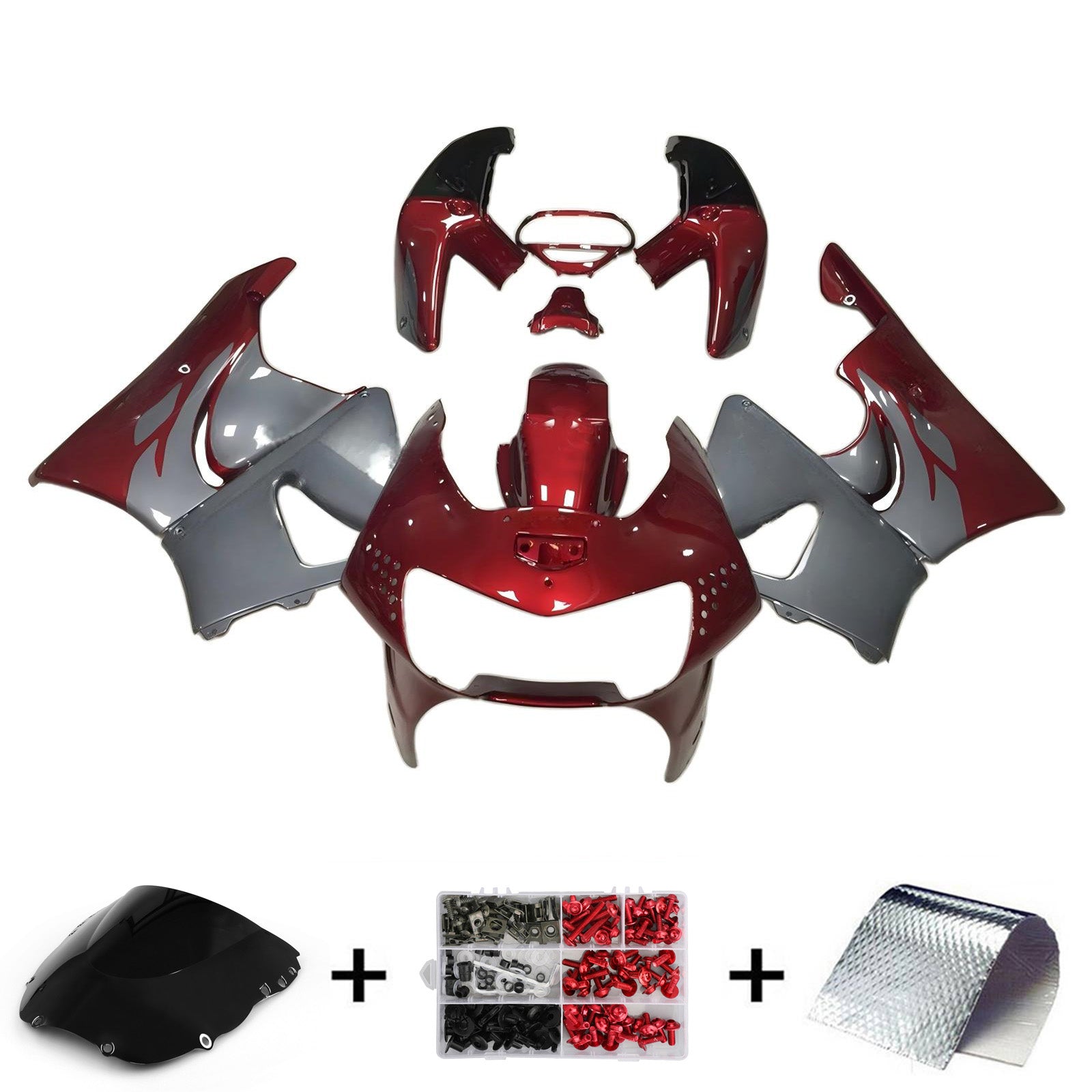 1998-1999 Honda CBR900RR 919 Kit de carénage d'injection carrosserie plastique ABS