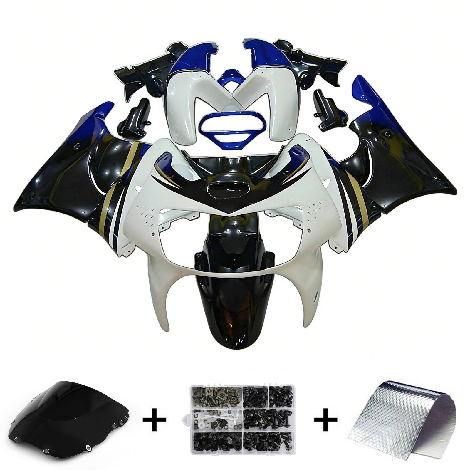 1998-1999 Honda CBR900RR 919 Kit de carénage d'injection carrosserie plastique ABS