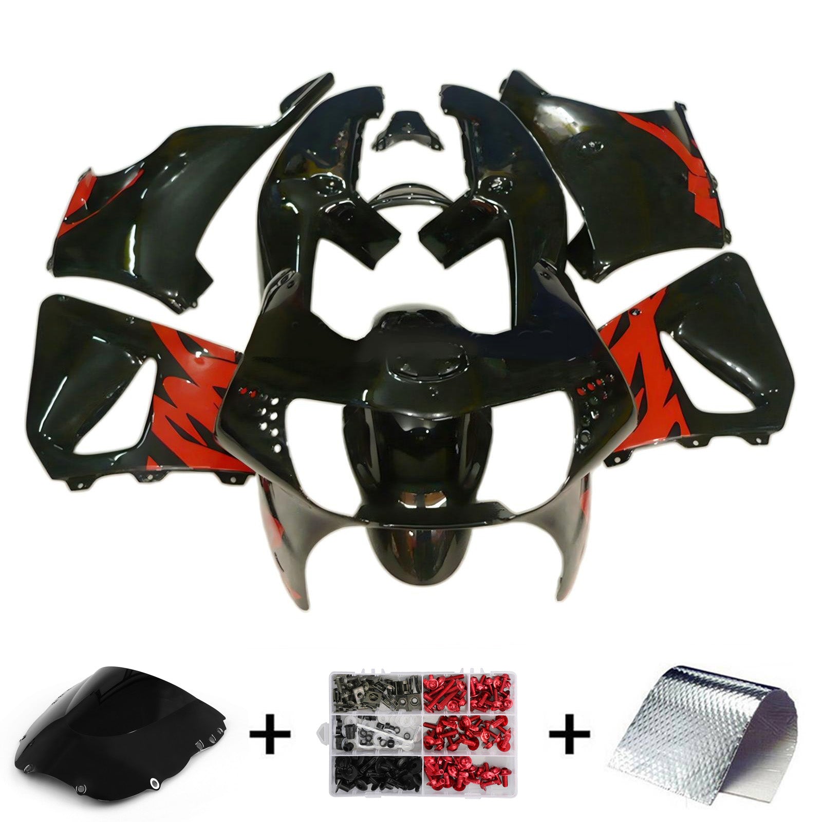 1998-1999 Honda CBR900RR 919 Kit de carénage d'injection carrosserie plastique ABS
