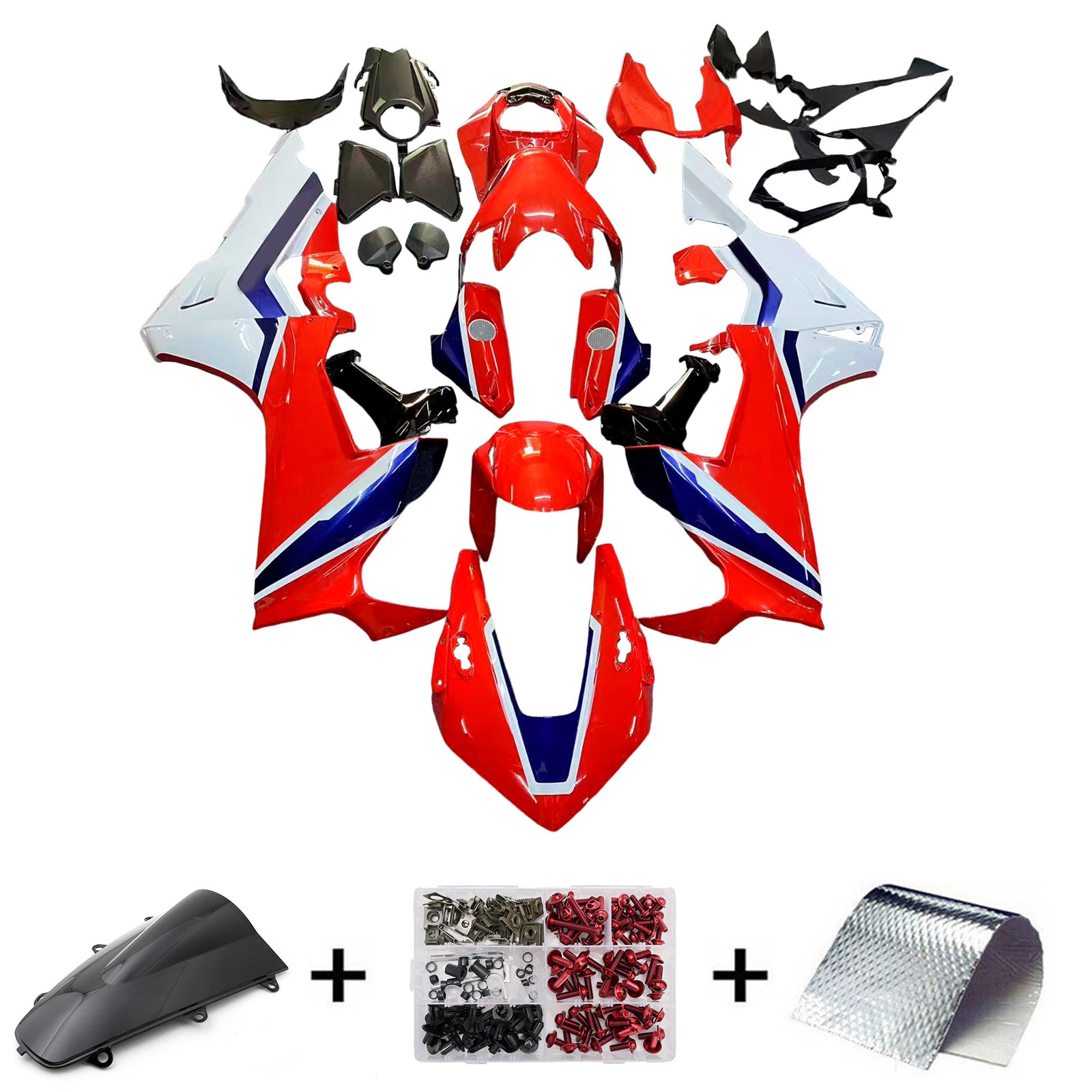 Amotopart Honda CBR1000RR 2017-2025 Kit Carénage Carrosserie Plastique ABS
