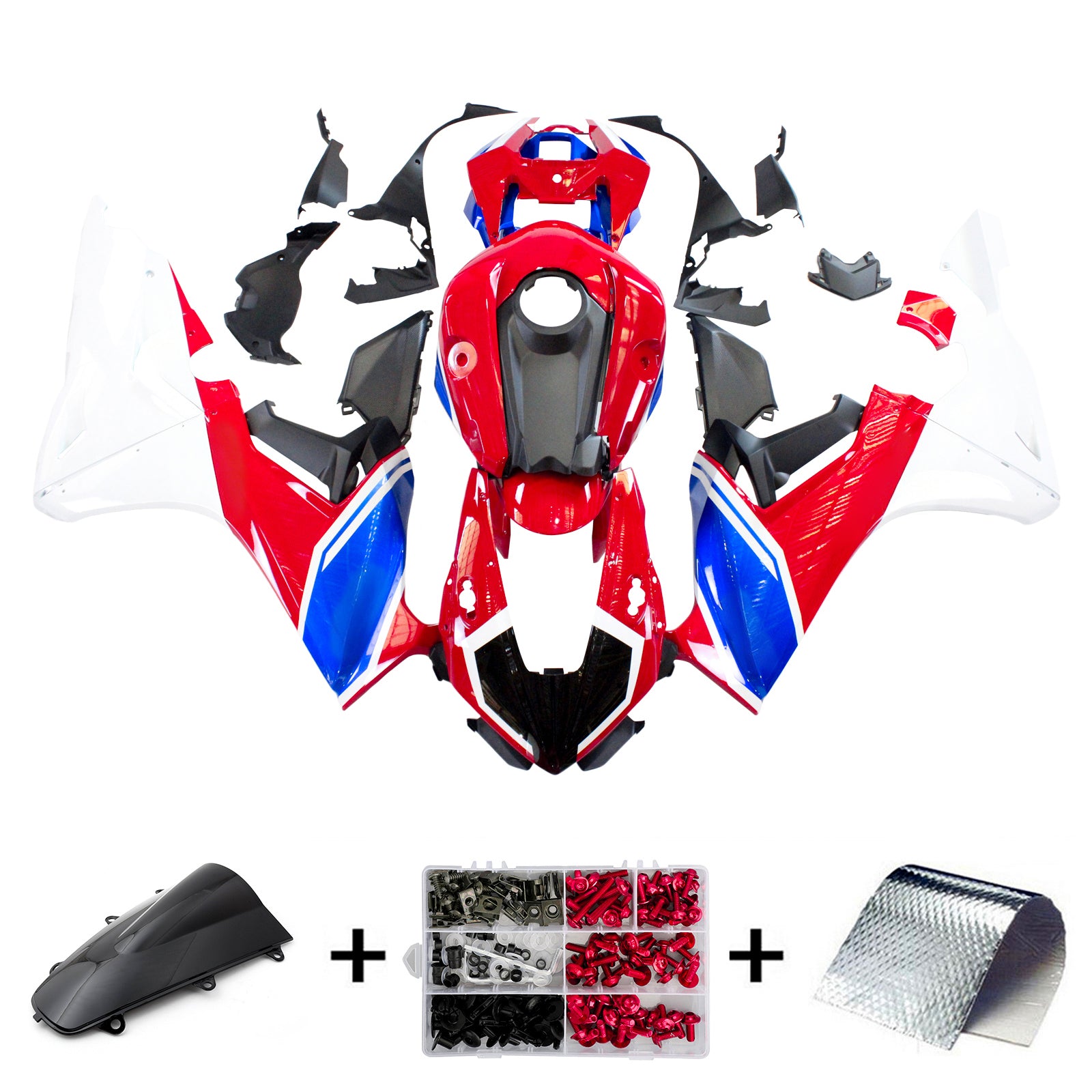 Amotopart Honda CBR1000RR 2017-2025 Kit Carénage Carrosserie Plastique ABS