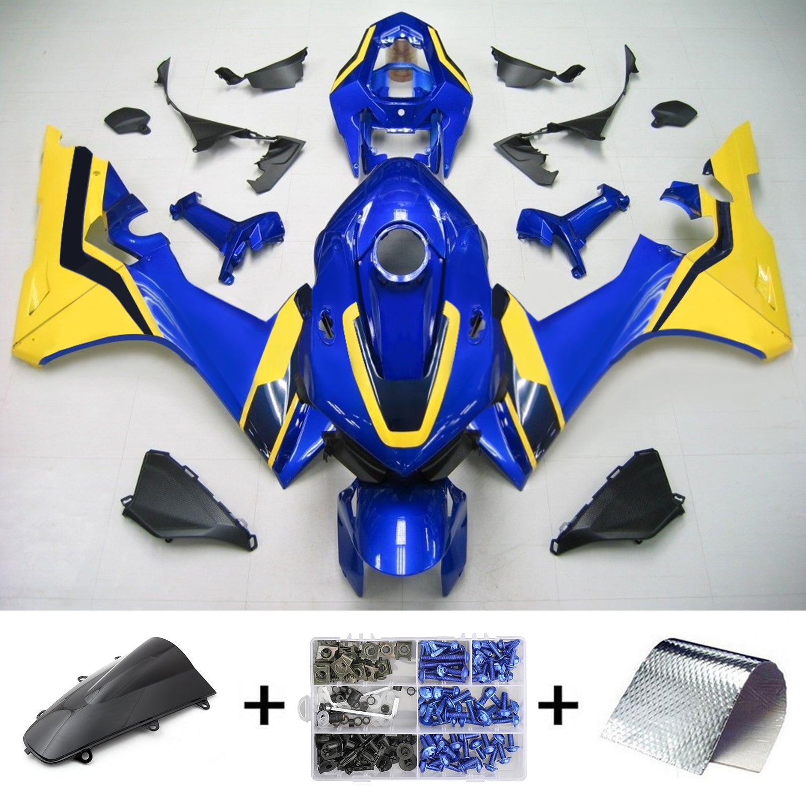Amotopart Honda CBR1000RR 2017-2025 Kit carena carrozzeria in plastica ABS
