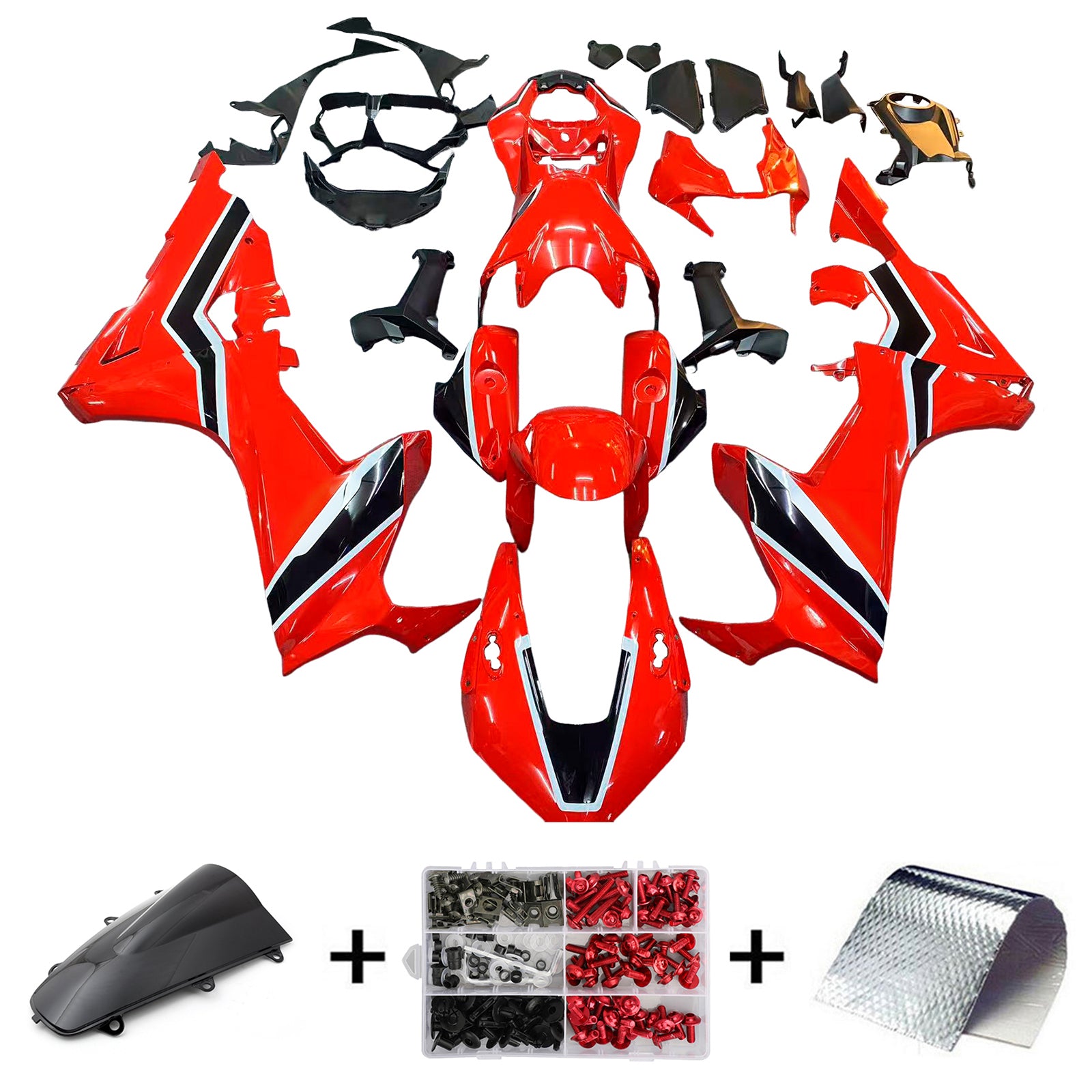 Amotopart Honda CBR1000RR 2017-2025 Kit Carénage Carrosserie Plastique ABS