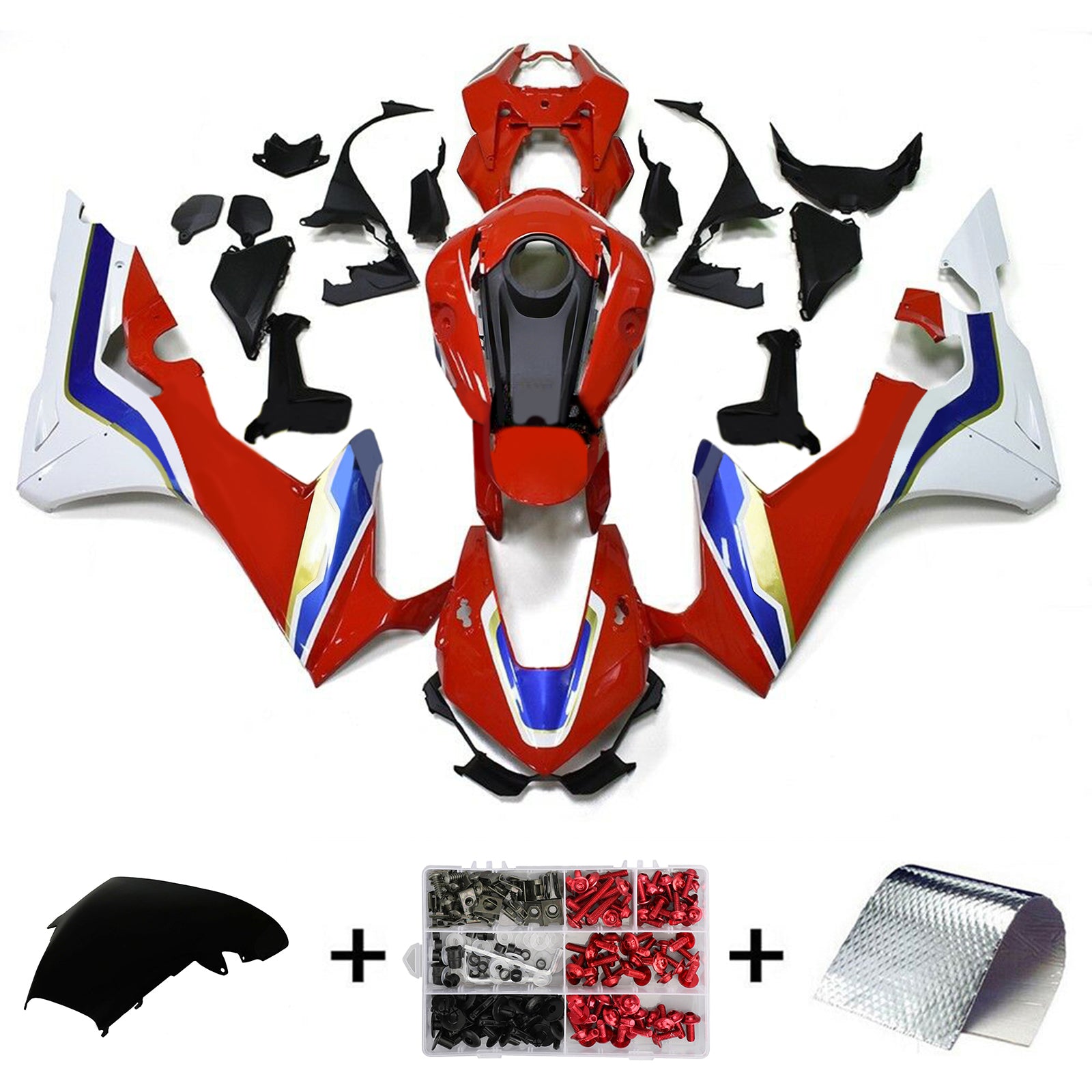 Amotopart Honda CBR1000RR 2017-2025 Kit de carenado de carrocería de plástico ABS