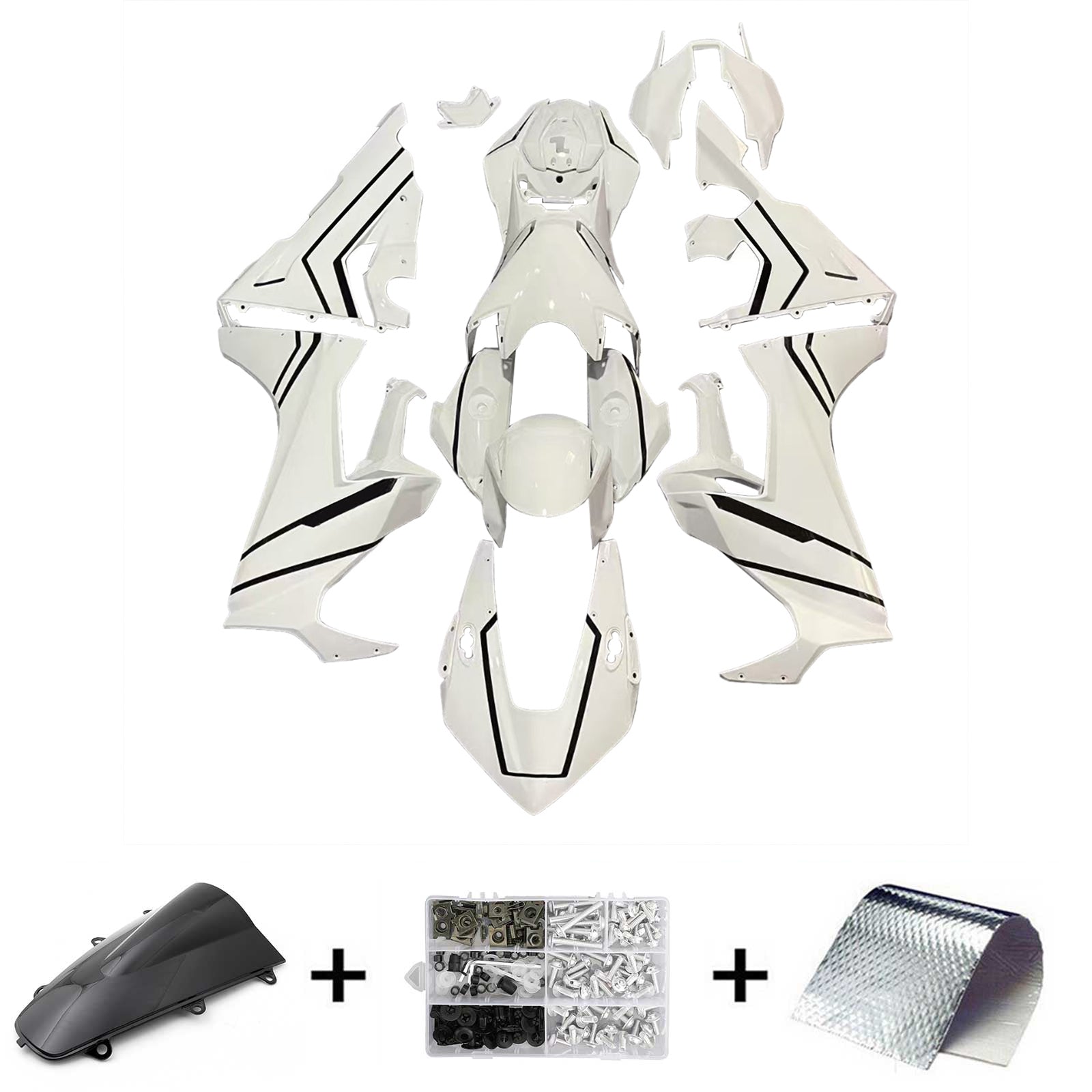 Amotopart Honda CBR1000RR 2017-2025 Kit carena carrozzeria in plastica ABS