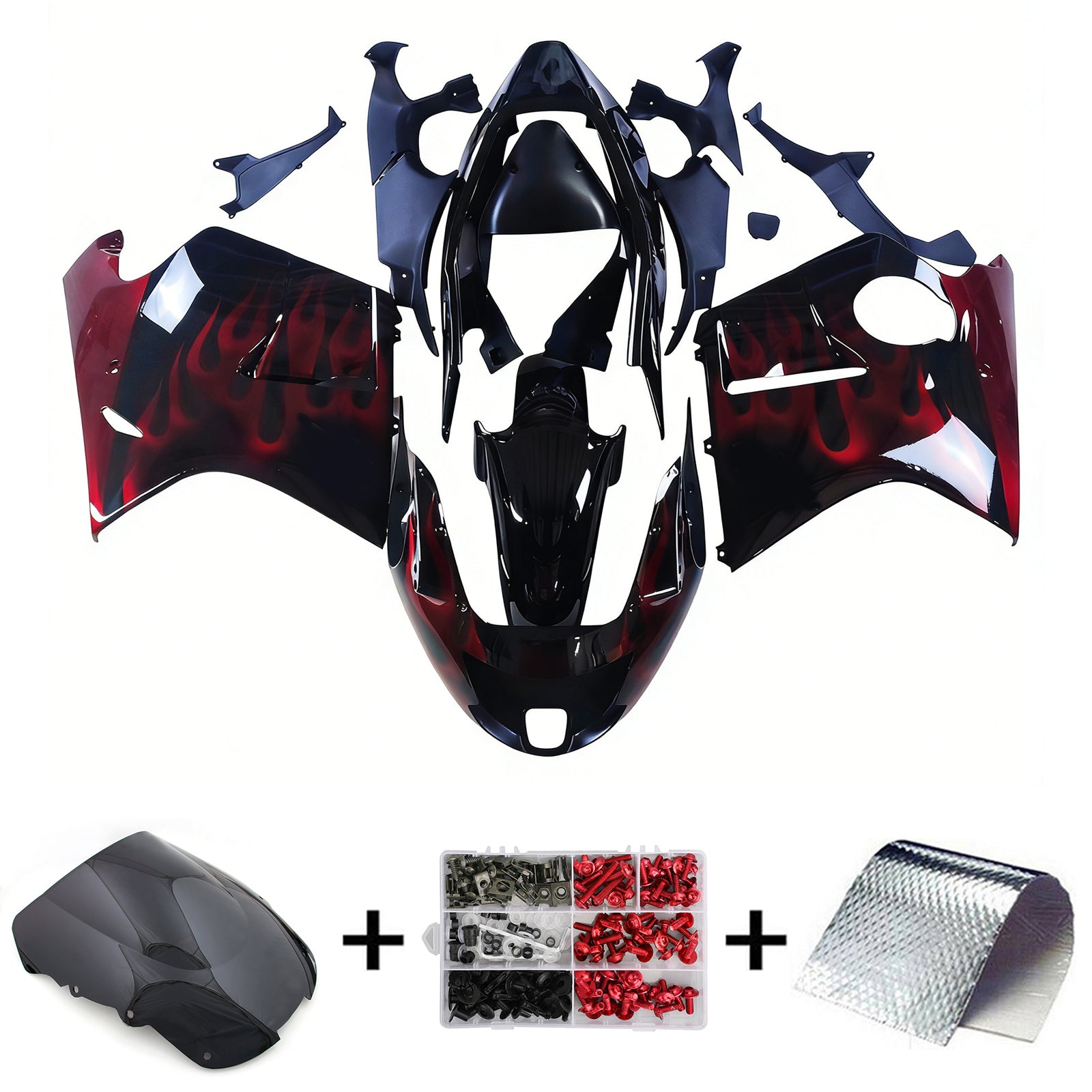Kit di carenatura per iniezione ABS per Honda CBR1100XX Superblackbird 1996-2007