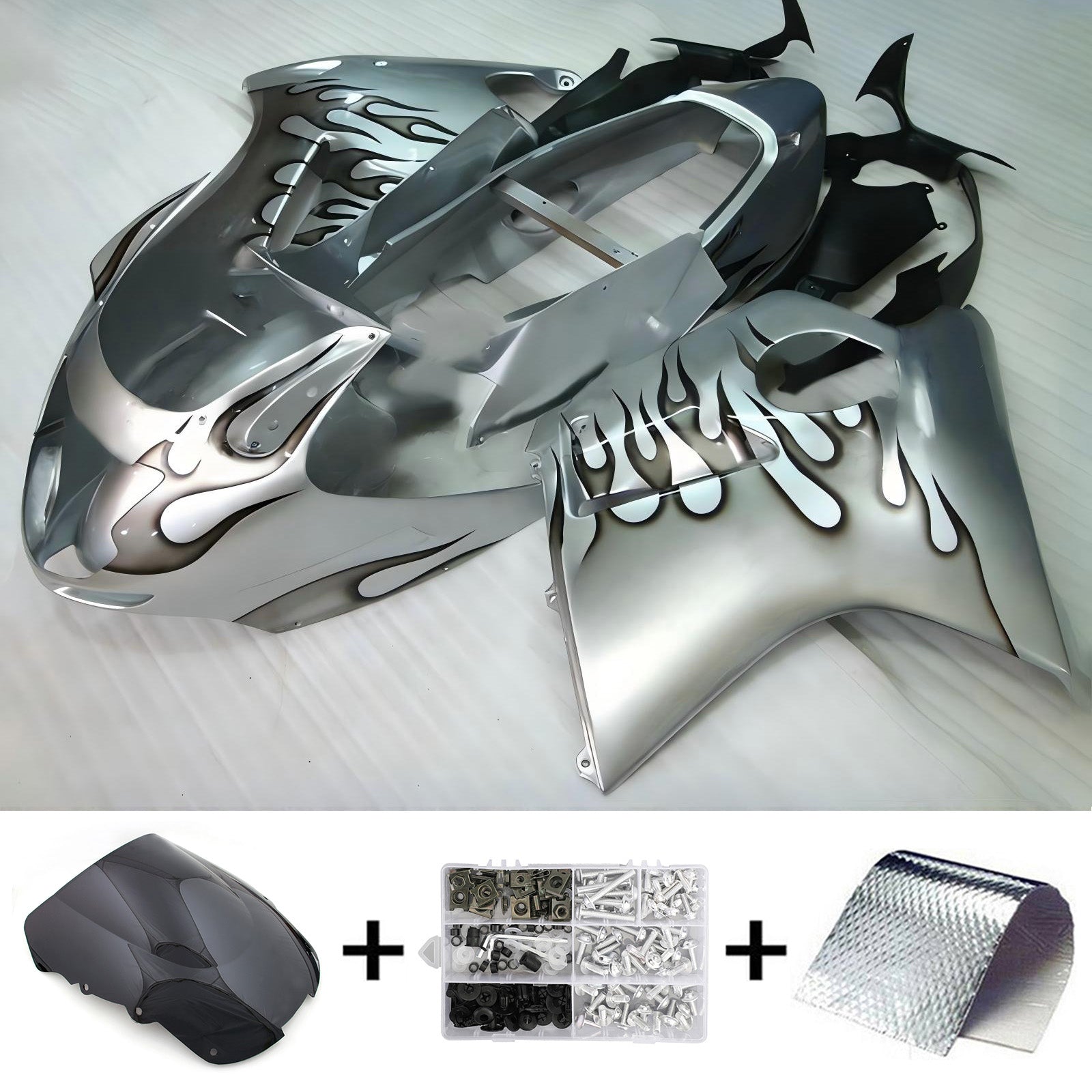 Injectie kuip kit carrosserie ABS voor Honda CBR1100XX SuperBlackbird 1996-2007