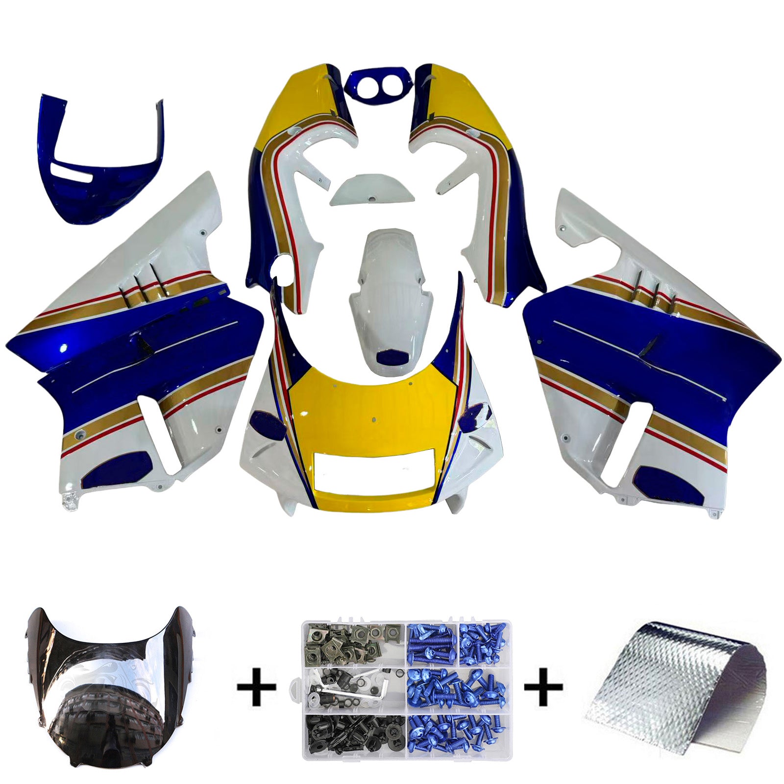 Amotopart Honda NSR250 PGM-4 1994-1996 Kit carena Carrozzeria Plastica ABS