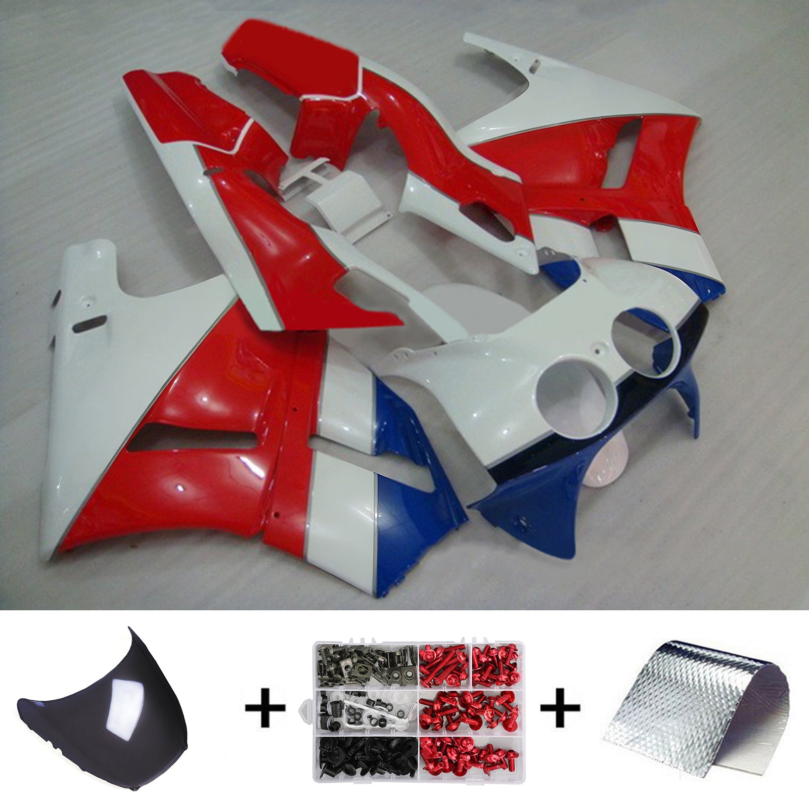Amotopart Honda VFR400R NC30 1988-1992 ABS kunststof carrosseriekuipset