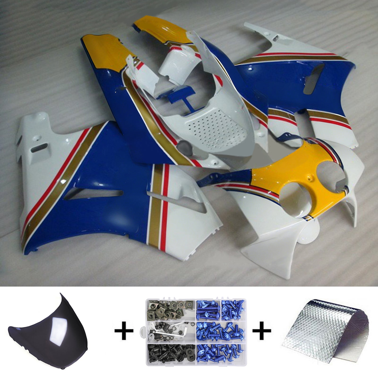 Amotopart Honda VFR400R NC30 1988-1992 ABS kunststof carrosseriekuipset