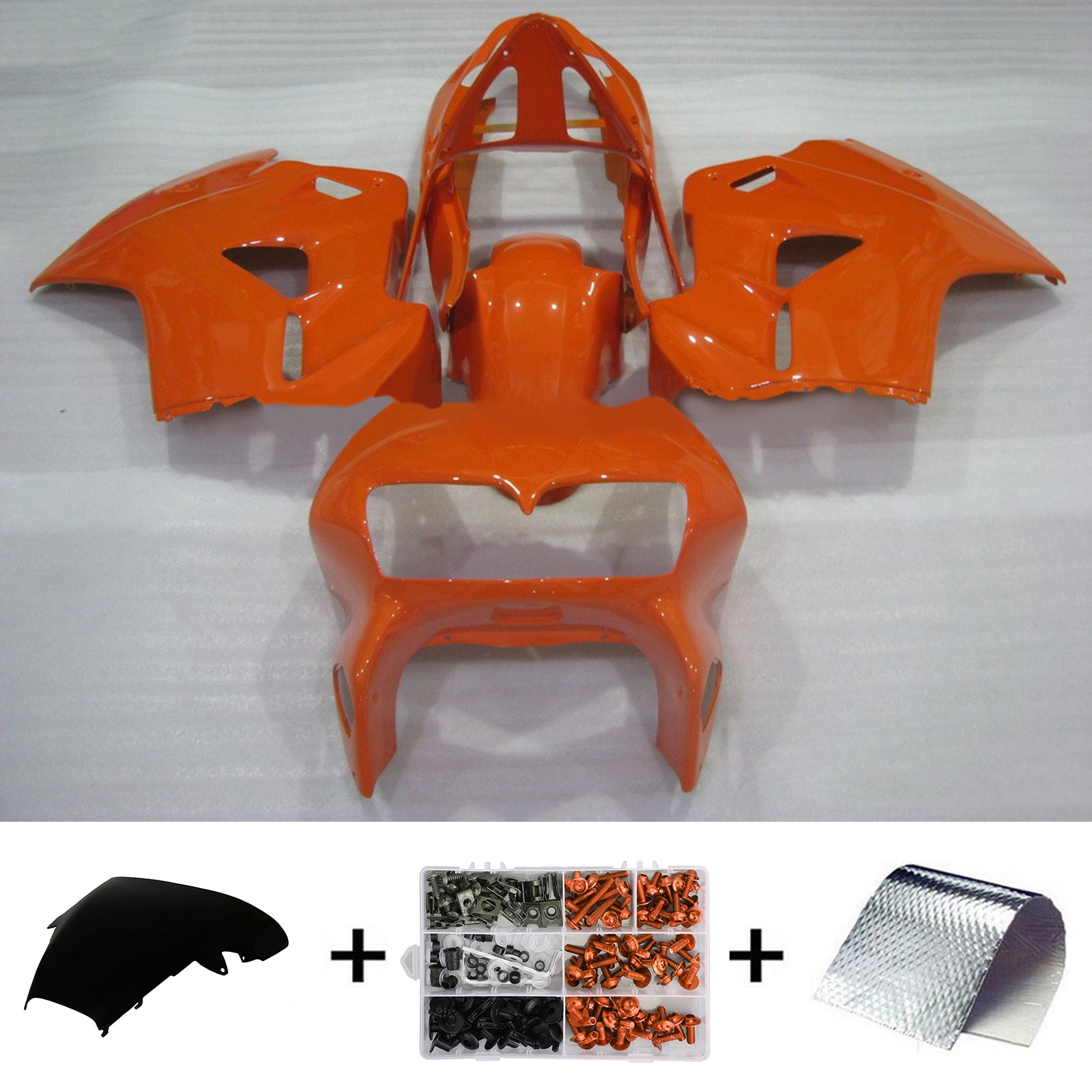 Amotopart Honda VFR800 1998-2001 Kit Carénage Carrosserie Plastique ABS