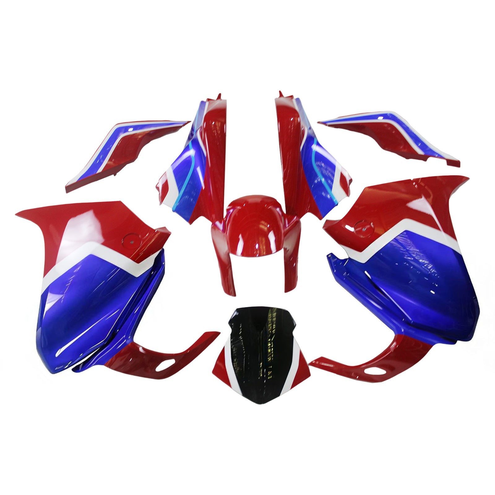 Kit di carenatura iniezione ABS di plastica per Honda VFR1200 2010-2013