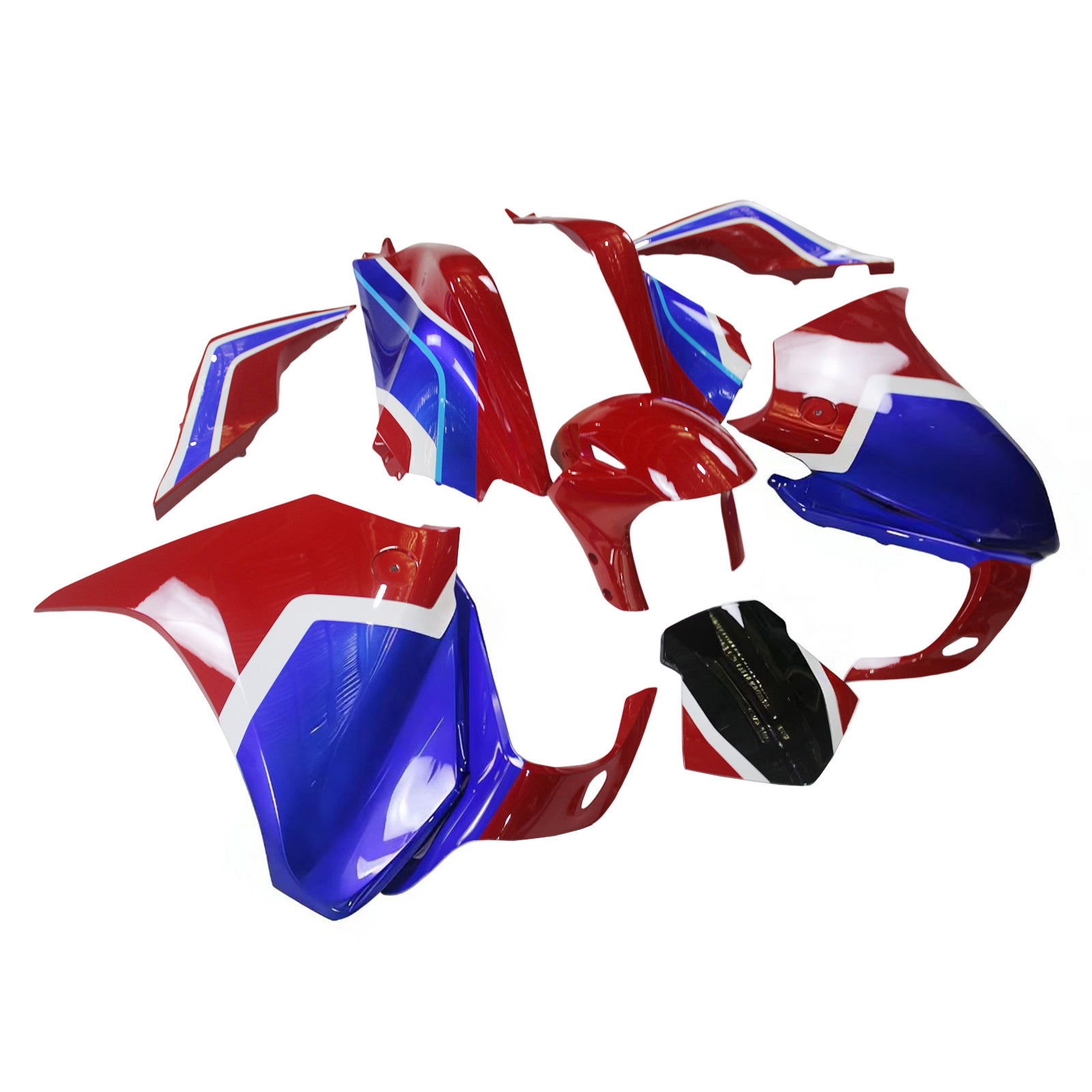 Kit di carenatura iniezione ABS di plastica per Honda VFR1200 2010-2013