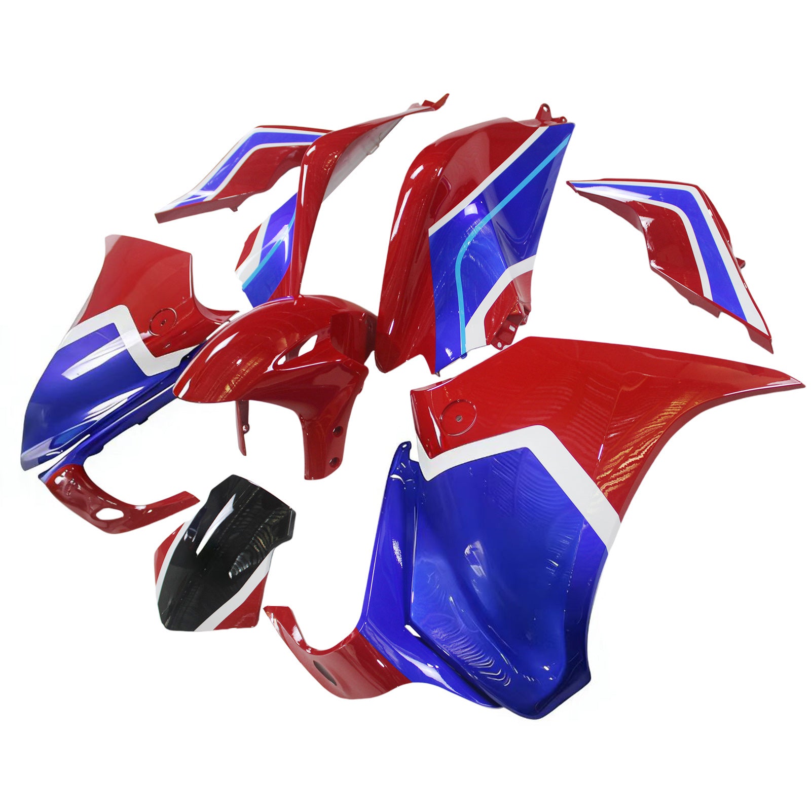 Kit di carenatura iniezione ABS di plastica per Honda VFR1200 2010-2013