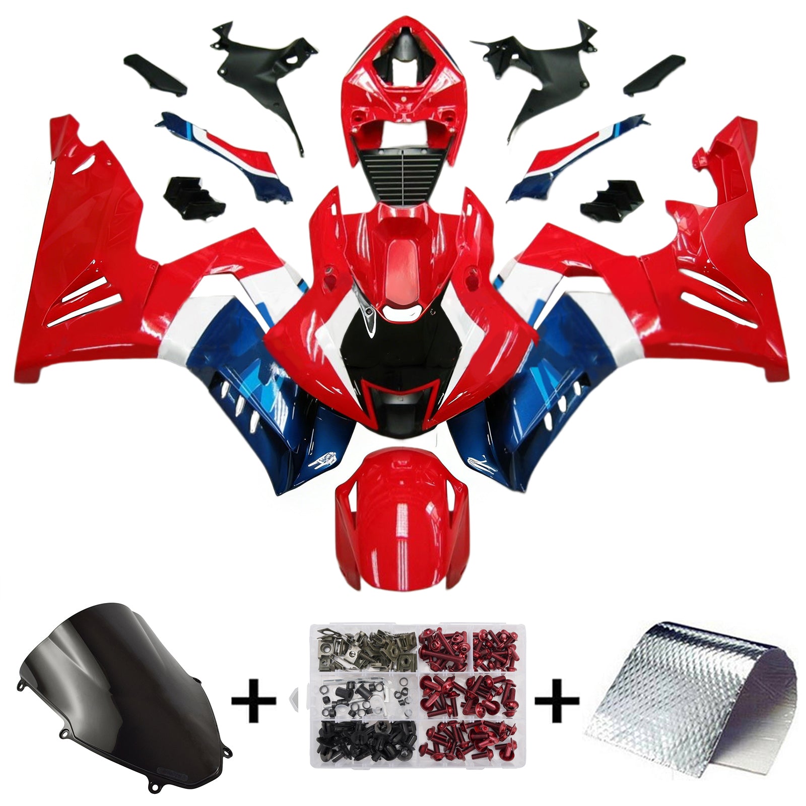 Kit van een tekort geïnjecteerd in ABS-plastic voor Honda CBR1000RR-R 2020-2023