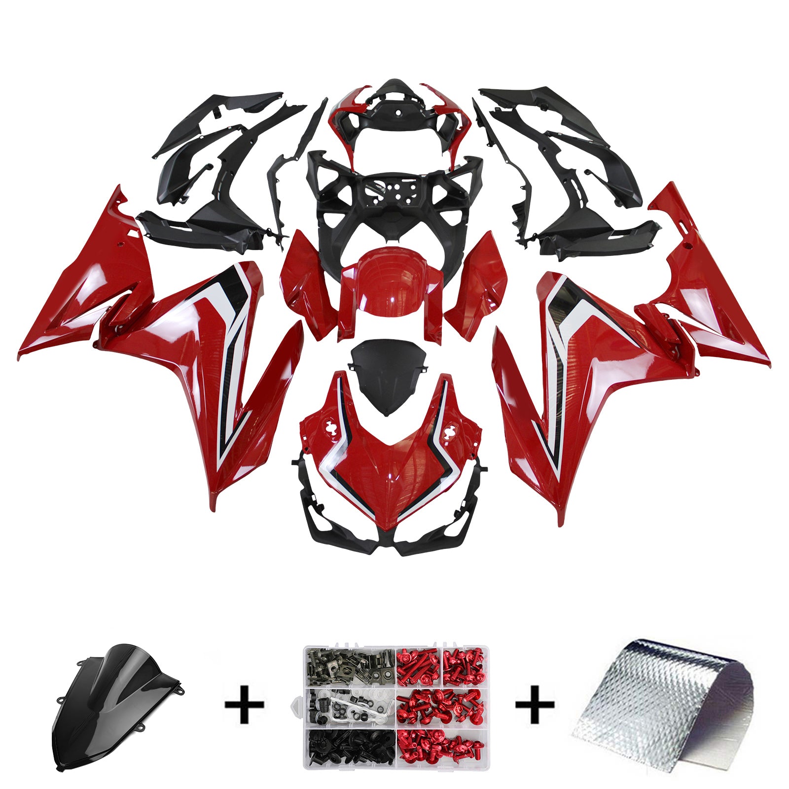 Amotopart Honda CBR500R 2022-2023 ABS kunststof carrosseriekuipset